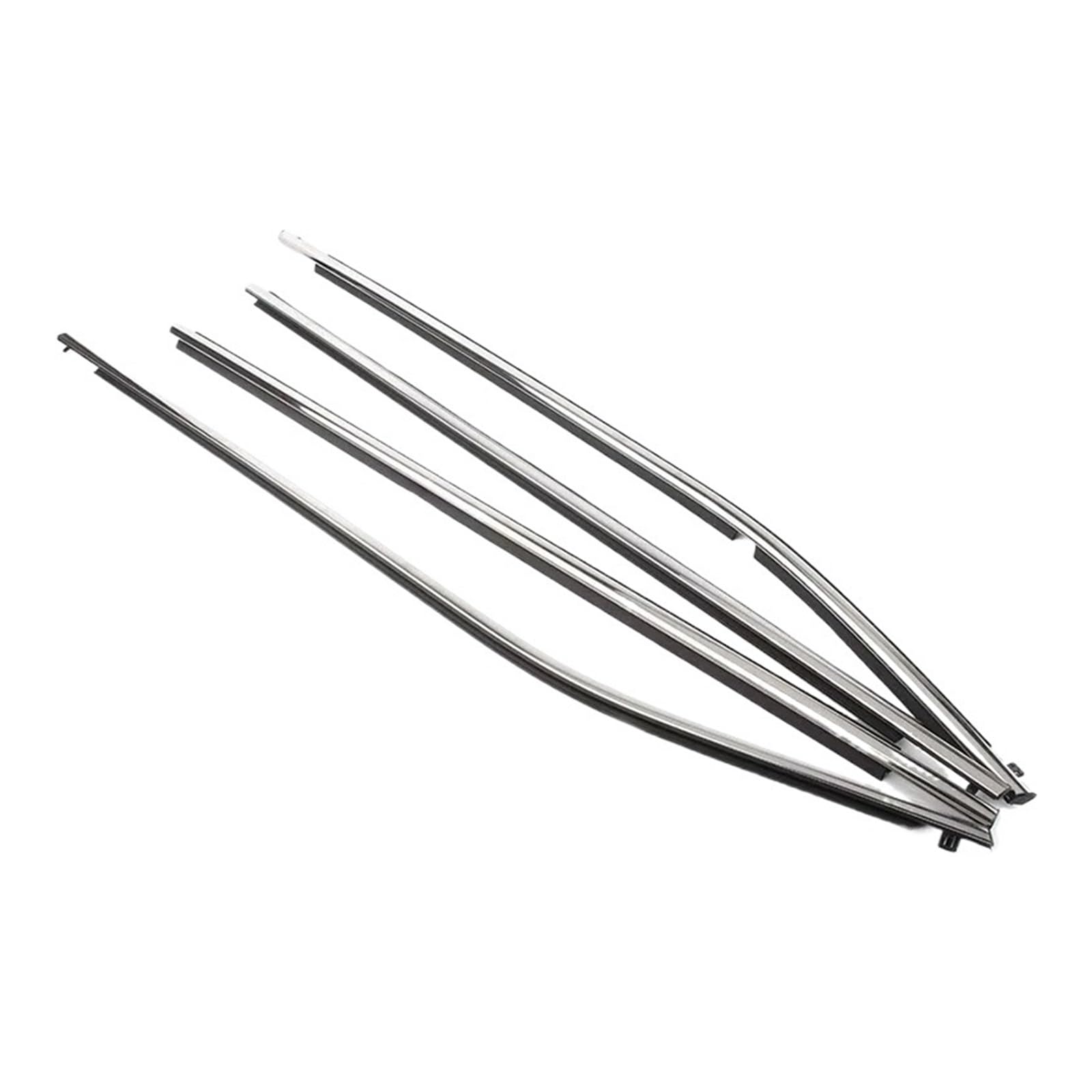 4 stücke Auto Fenster Glas Versiegelt Streifen Seite Fenster Wheatherstrip Kompatibel Für Toyota Corolla 2008-2019(Chrome for 2014-2019) von XWBTRQLK
