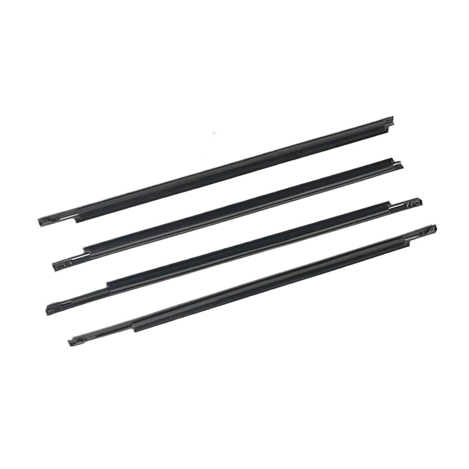 4 stücke Schwarz Gummi Auto Seite Fenster Glas Dichtung Moulding Trim Kompatibel Für Toyota Prius 2004-2015(For 2004-2009) von XWBTRQLK