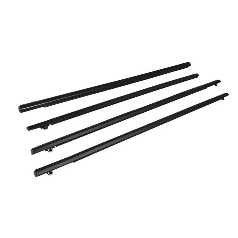 4-teilige Fensterdichtungen, kompatibel für Honda, kompatibel für 2009–2014, Seitentür-Außenfenster, Glas, Gummigürtel, Formteil, Dichtungsstreifen von XWBTRQLK