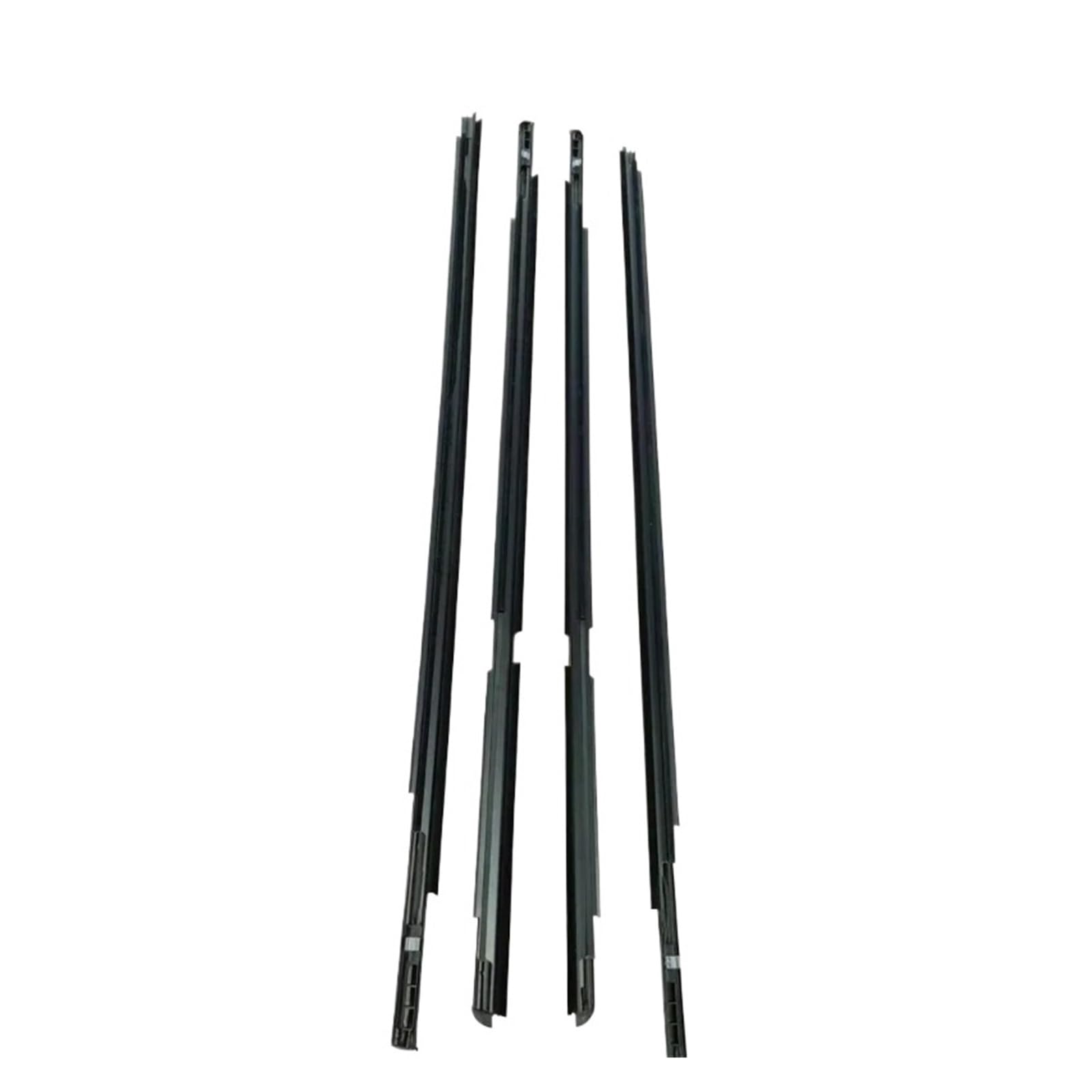 4-teilige Fensterdichtungen, kompatibel mit Toyota Yaris Schrägheck 2006–2013 (4 Türen), Gummidichtungsstreifen vorne hinten außen, schwarz von XWBTRQLK