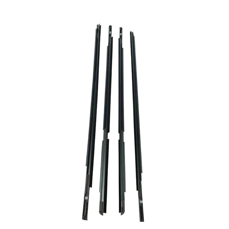 4-teilige Fensterdichtungen, kompatibel mit Toyota Yaris Schrägheck 2006–2013 (4 Türen), Gummidichtungsstreifen vorne hinten außen, schwarz von XWBTRQLK