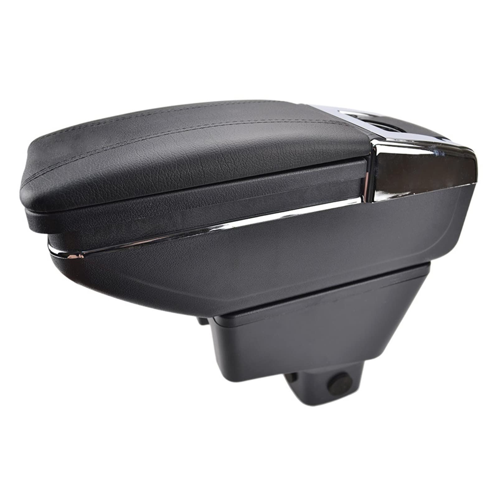 Armlehne kompatibel for Suzuki Sx4 2007–2013, Mittelkonsole, Aufbewahrungsbox, Armlehne, drehbar, 2008 2009 2010 2011 2012(Black thread) von XWBTRQLK
