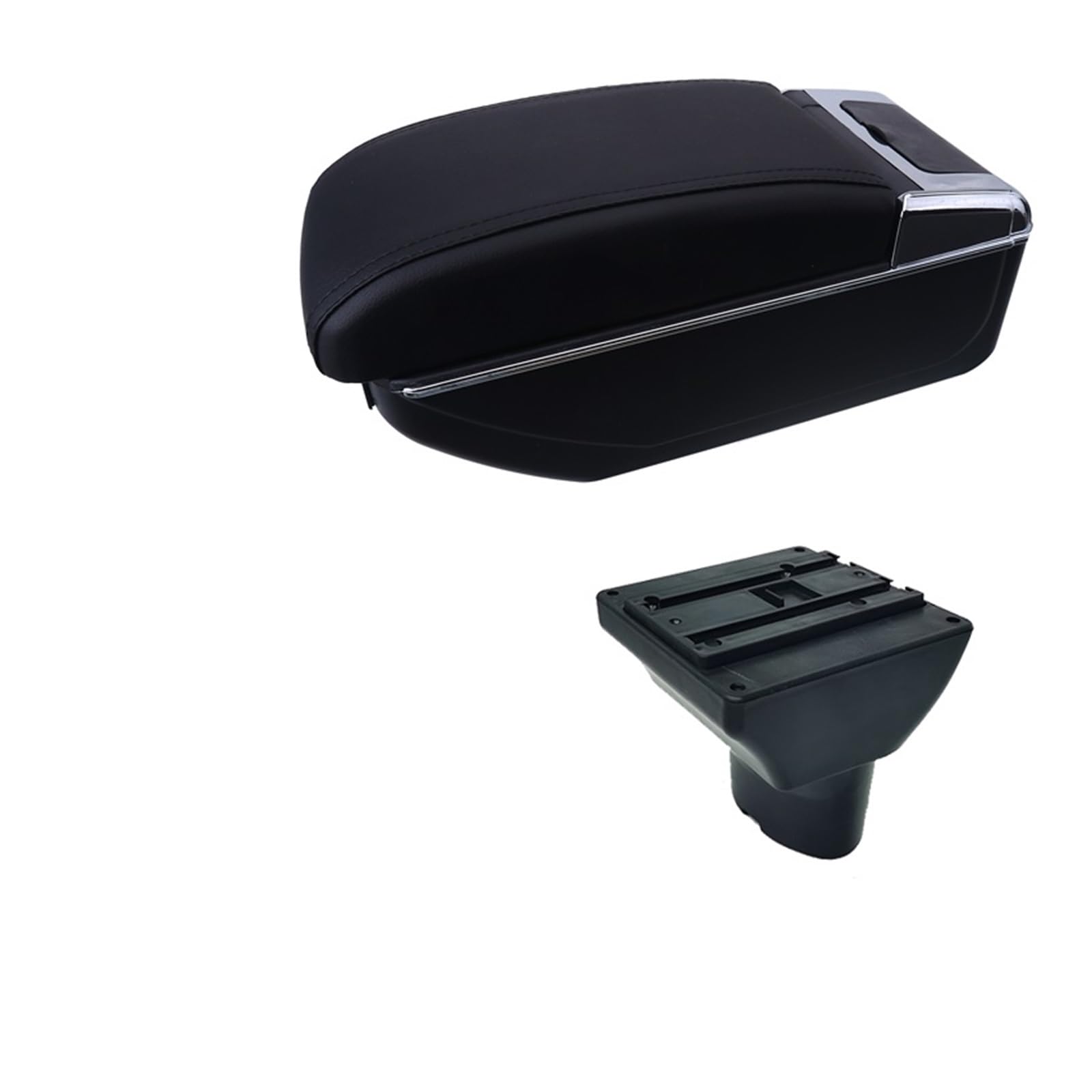 Armlehnenbox kompatibel for Hyundai I20 2012–2018, Innenausstattung, spezielle Nachrüstteile, Autozubehör, einfache Installation, USB, kompatibel mit Hyundai I20 Armlehne(A1 black line 7USB) von XWBTRQLK