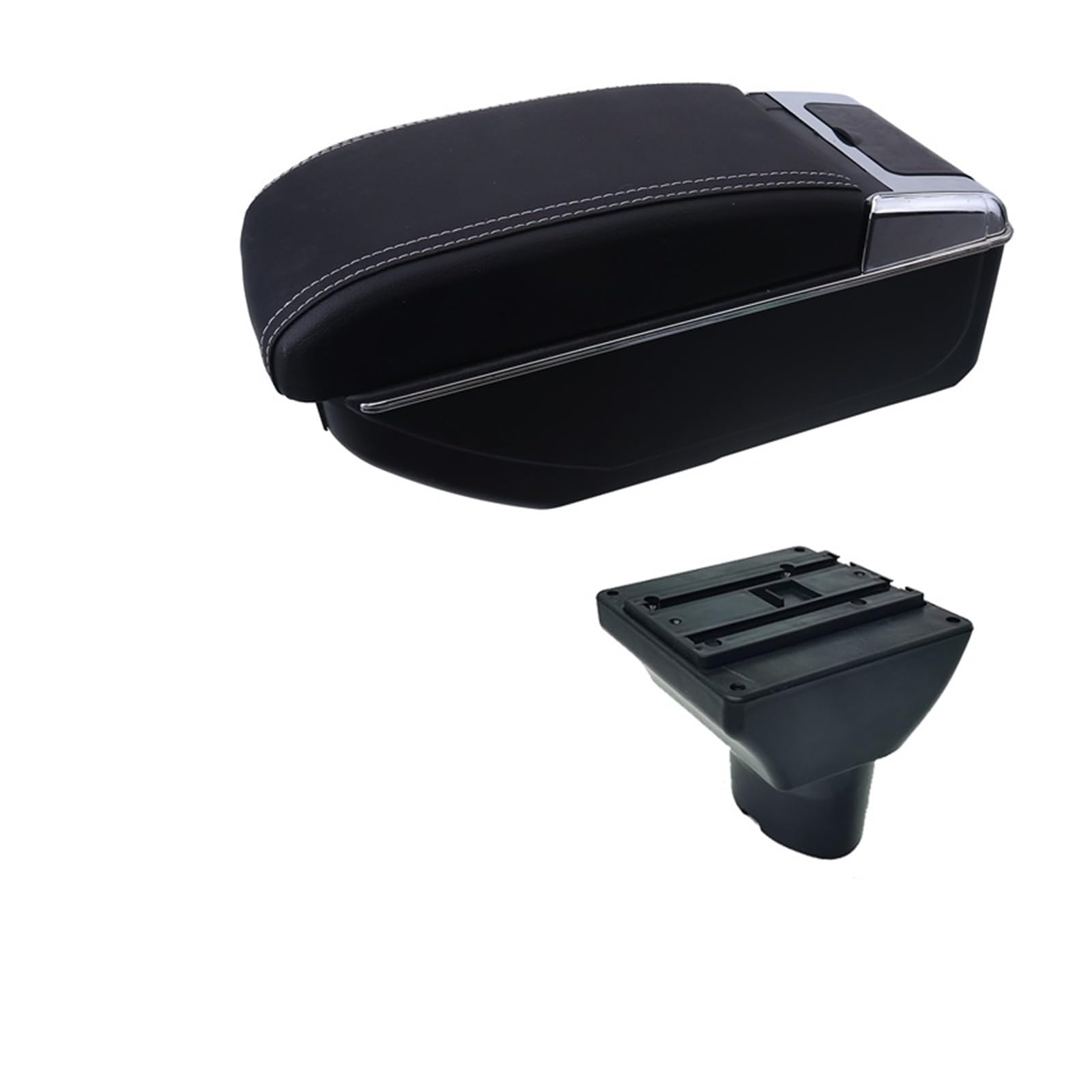 Armlehnenbox kompatibel for Hyundai I20 2012–2018, Innenausstattung, spezielle Nachrüstteile, Autozubehör, einfache Installation, USB, kompatibel mit Hyundai I20 Armlehne(A2 white line 7USB) von XWBTRQLK