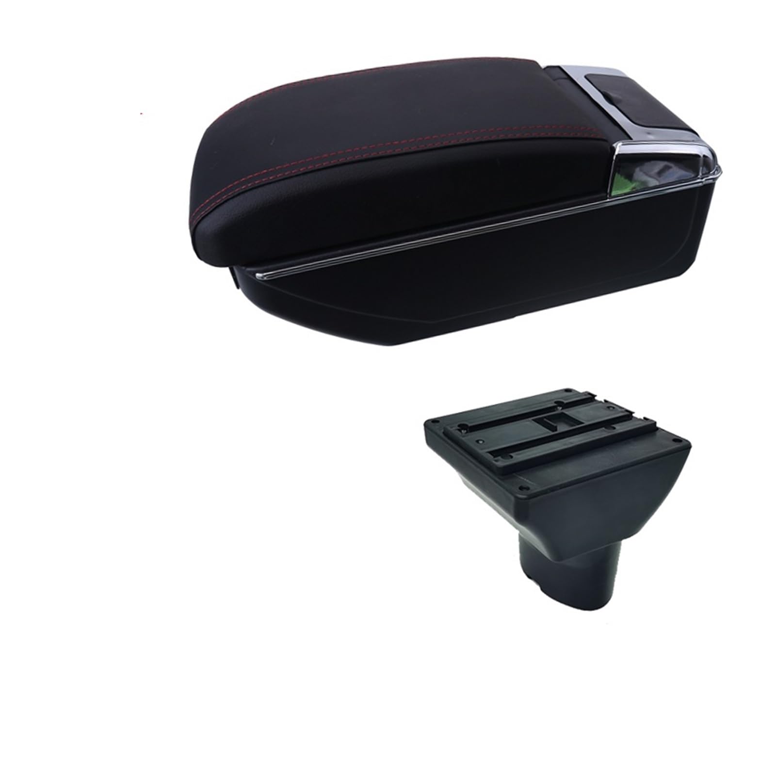 Armlehnenbox kompatibel for Hyundai I20 2012–2018, Innenausstattung, spezielle Nachrüstteile, Autozubehör, einfache Installation, USB, kompatibel mit Hyundai I20 Armlehne(A3 red line 7USB) von XWBTRQLK