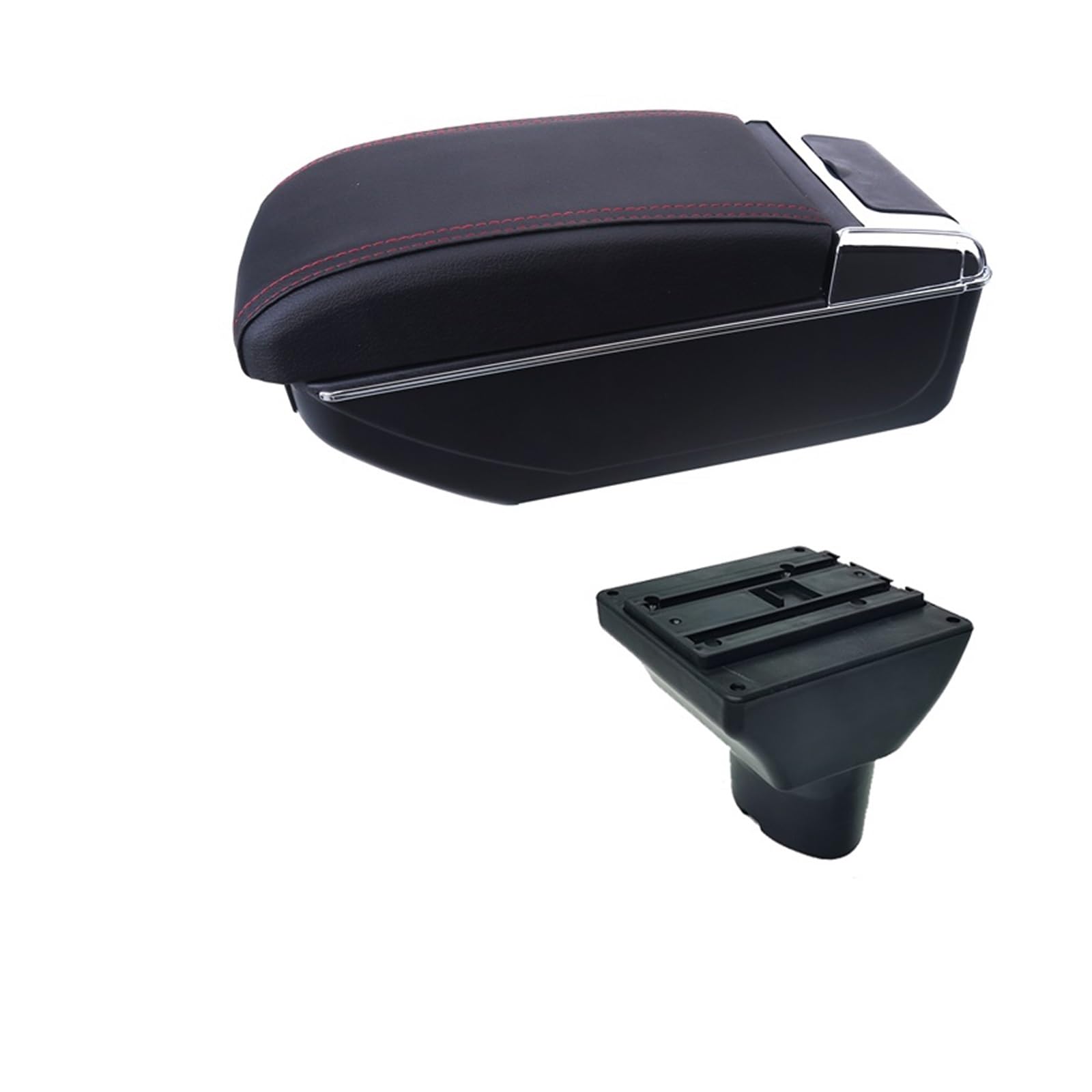 Armlehnenbox kompatibel for Hyundai I20 2012–2018, Innenausstattung, spezielle Nachrüstteile, Autozubehör, einfache Installation, USB, kompatibel mit Hyundai I20 Armlehne(B3 led red 7USB) von XWBTRQLK