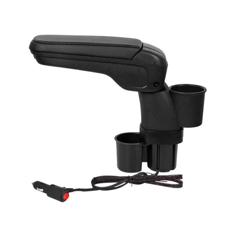 Auto-Armlehnen-Aufbewahrungsbox, Aufbewahrungsbox mit Getränkehalter, Mittelkonsolen-Ellenbogenstütze, kompatibel for Suzuki Jimny JB43 JB53 2007–2018 von XWBTRQLK
