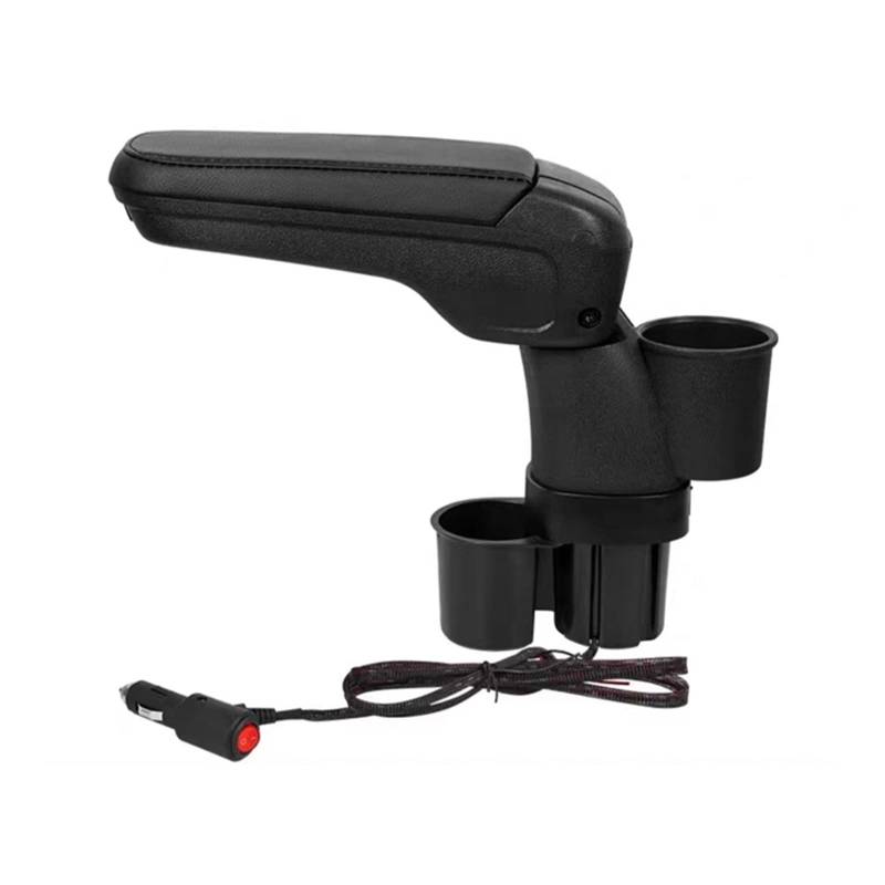 Auto-Armlehnen-Aufbewahrungsbox, Aufbewahrungsbox mit Getränkehalter, Mittelkonsolen-Ellenbogenstütze, kompatibel for Suzuki Jimny JB43 JB53 2007–2018 von XWBTRQLK