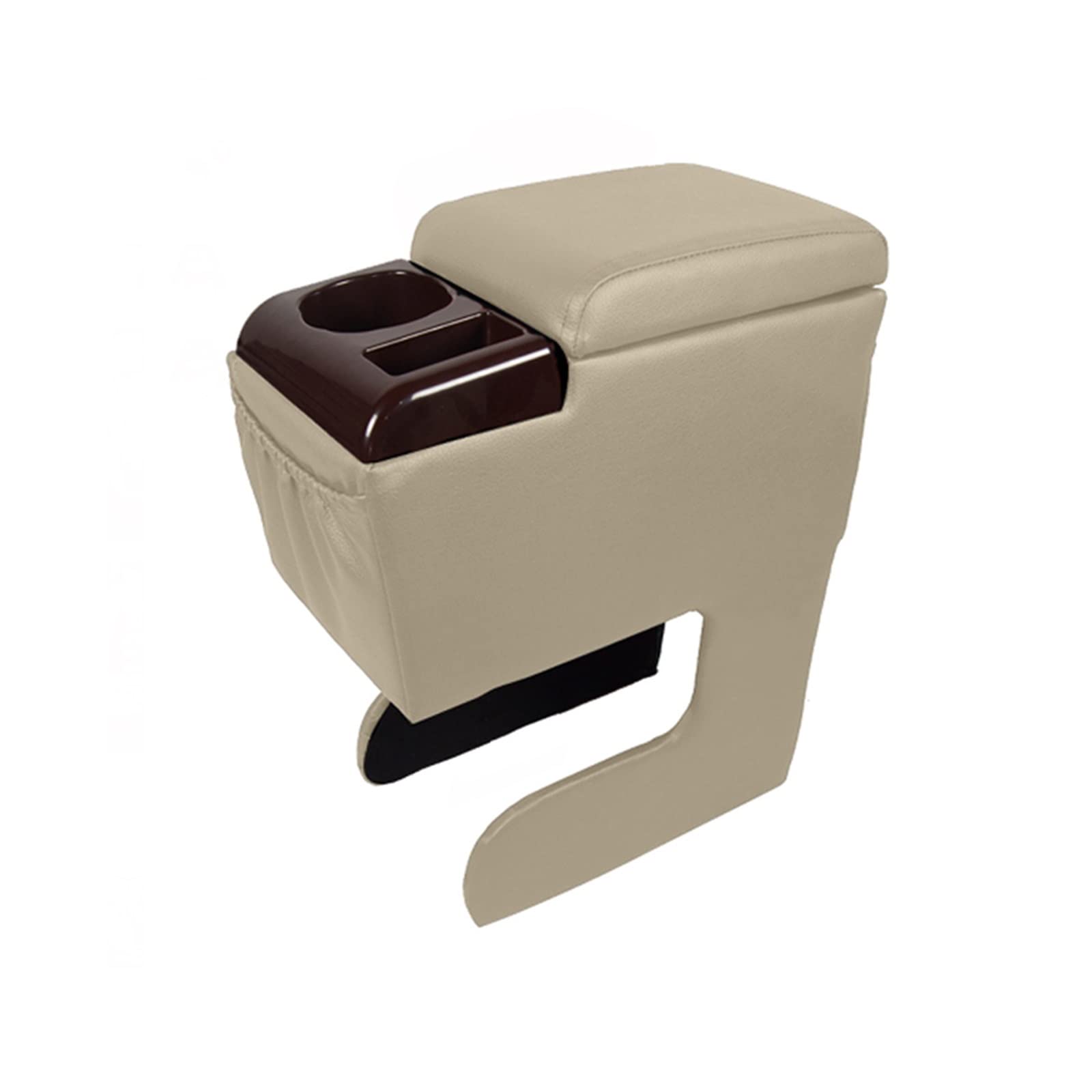 Auto-Armlehnenbox, Mittelkonsole, Aufbewahrungsbox, Armlehnenbox-Zubehör, Auto-Mittelarmlehnenhalterung, passend for die meisten Autos(Off white) von XWBTRQLK