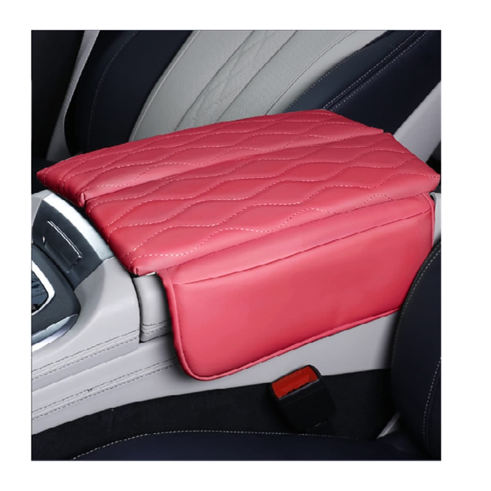 Auto Center Konsole Abdeckung Kompatibel for BMW X7 2019 2020 2021 Leder Auto Armlehne Box Kissen Auto Innen Zubehör(First layer cowhide-04) von XWBTRQLK