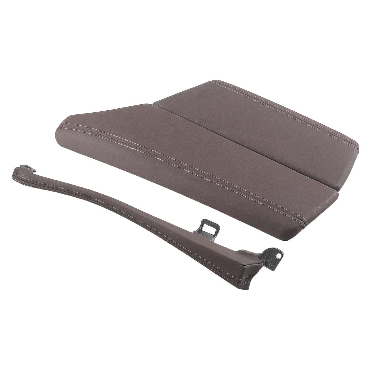 Auto-Front-Center-Konsole Armlehnenkappenabdeckung mit Armlehnenabdeckungsdeckel, kompatibel for BMW F10 2010 2011 2012 2013 2014 2015 2016 2017 5Series(Mocha Brown) von XWBTRQLK