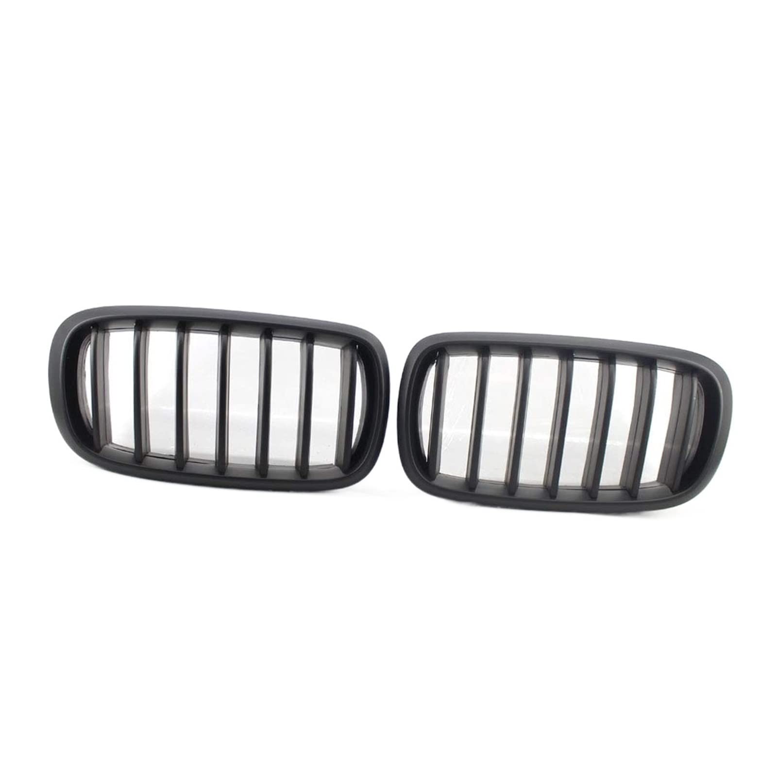 Auto-Fronthaube Nierengrill Stoßstange Schwarz Doppelgrillabdeckung Kompatibel für BMW F15 X5 F16 X6 F85 F86 X5M X6M 2014-2017 Autozubehör(Matte Black) von XWBTRQLK