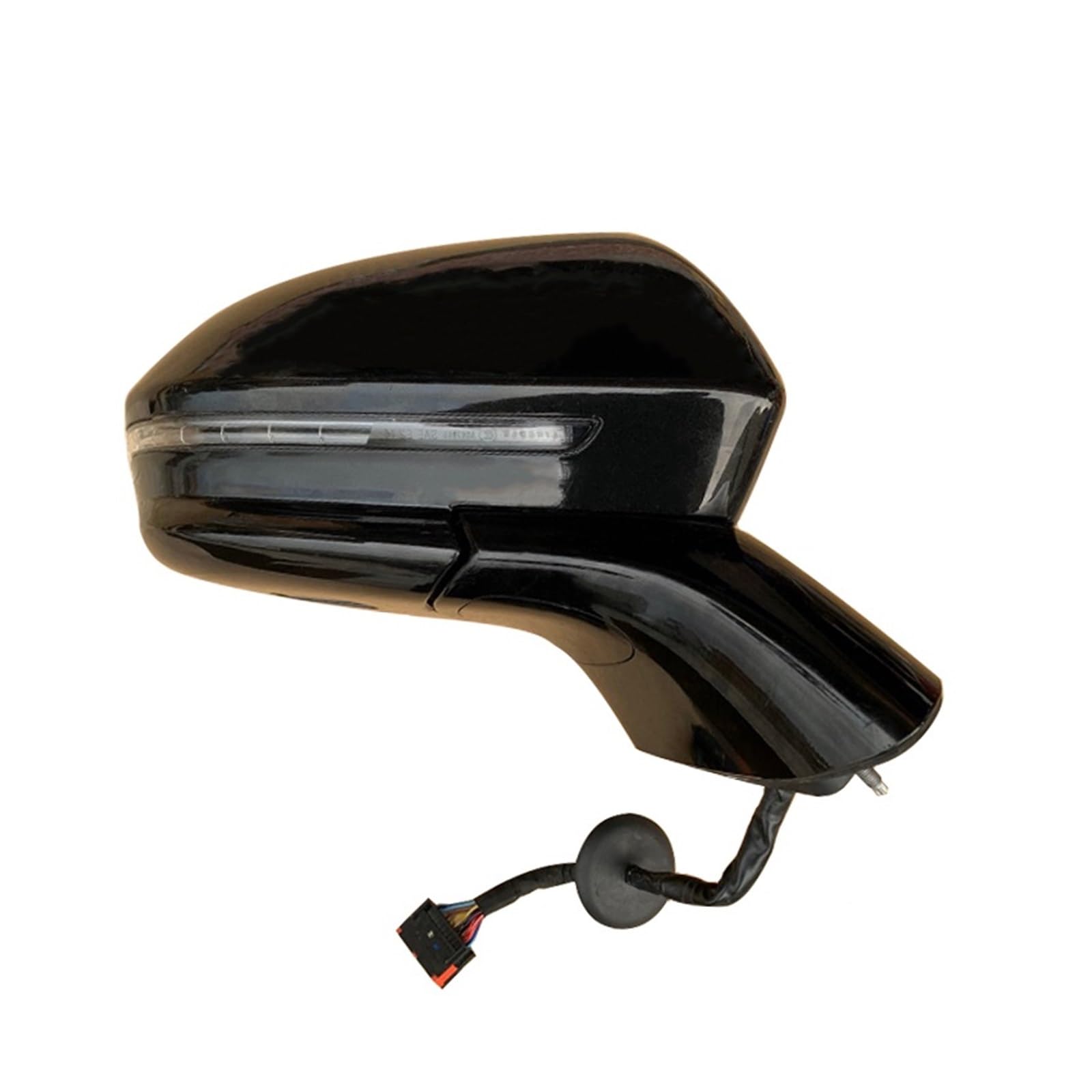 Auto-Seitenrückspiegelbaugruppe, kompatibel mit Lincoln MKC 2014–2020, automatisch unterstützte Lenkung, Spiegellinse, elektrische Klappmontage, Zubehör(14 Wire Right) von XWBTRQLK