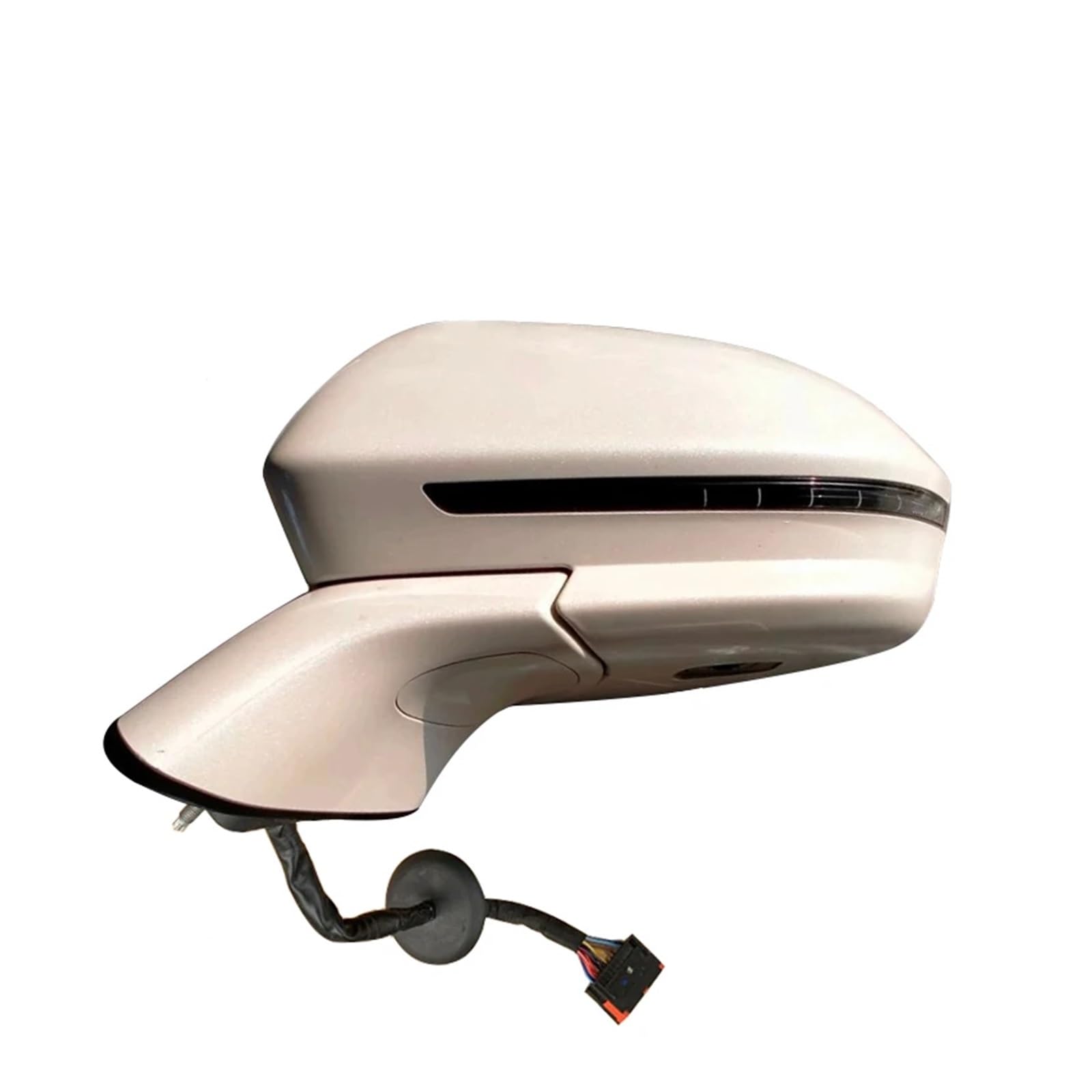 Auto-Seitenrückspiegelbaugruppe, kompatibel mit Lincoln MKC 2014–2020, automatisch unterstützte Lenkung, Spiegellinse, elektrische Klappmontage, Zubehör(15 Wire Left-01) von XWBTRQLK