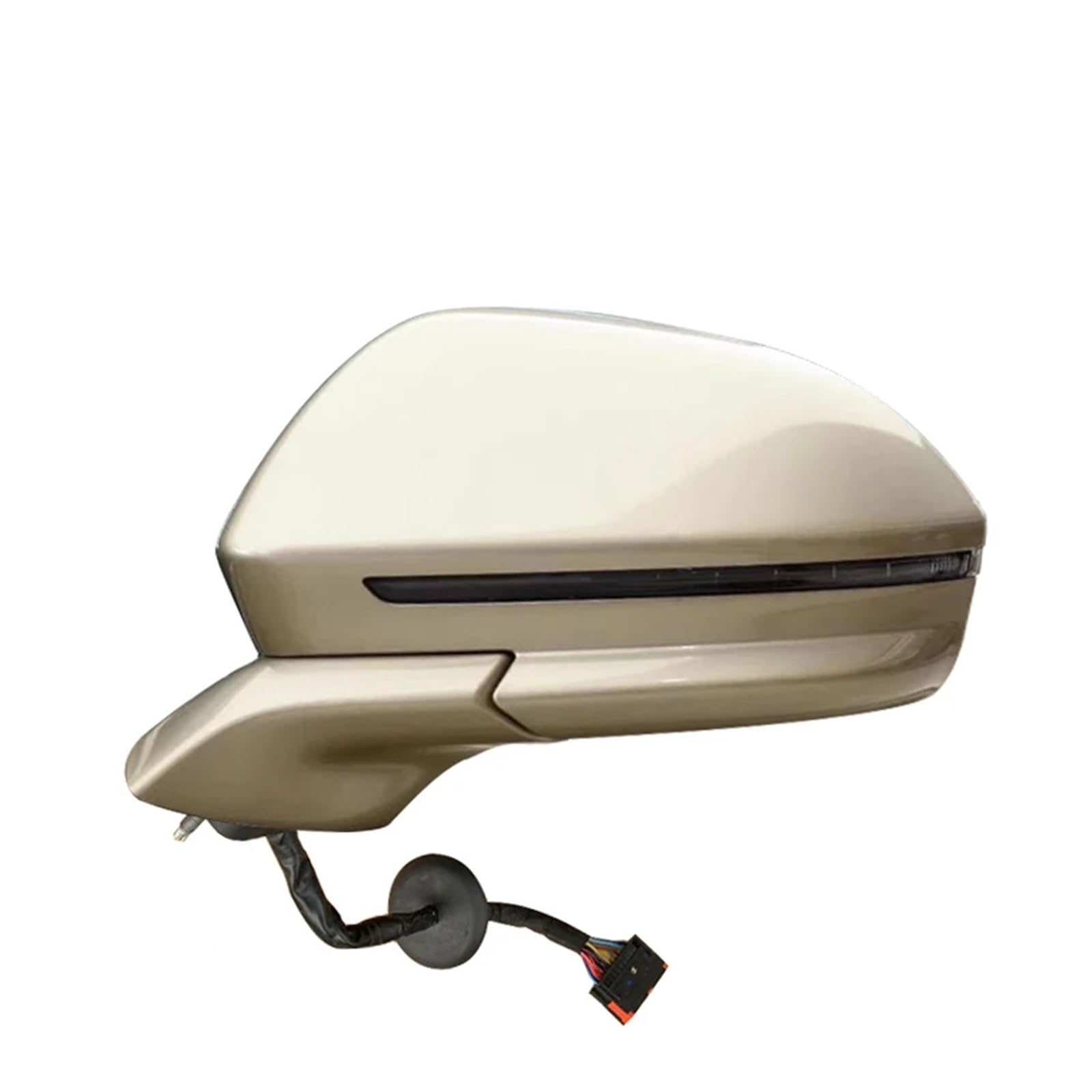 Auto-Seitenrückspiegelbaugruppe, kompatibel mit Lincoln MKC 2014–2020, automatisch unterstützte Lenkung, Spiegellinse, elektrische Klappmontage, Zubehör(15 Wire Left-02) von XWBTRQLK