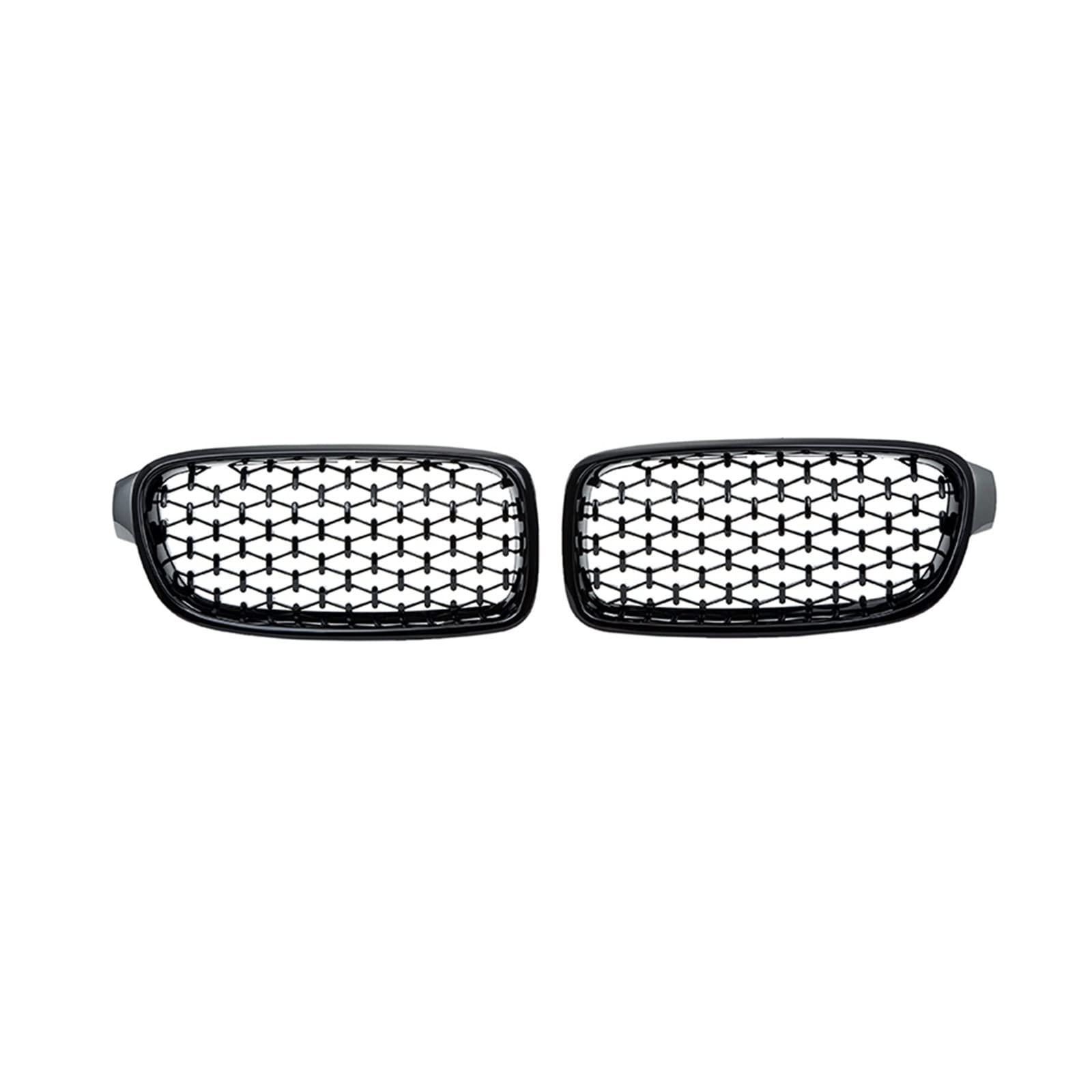 Auto-Styling Front Niere Diamant Grille ABS Grills Kompatibel Für BMW F30/31 2012 2013 2014 2015 2016 2017 Links Rechts Auto Zubehör(Standara Black) von XWBTRQLK