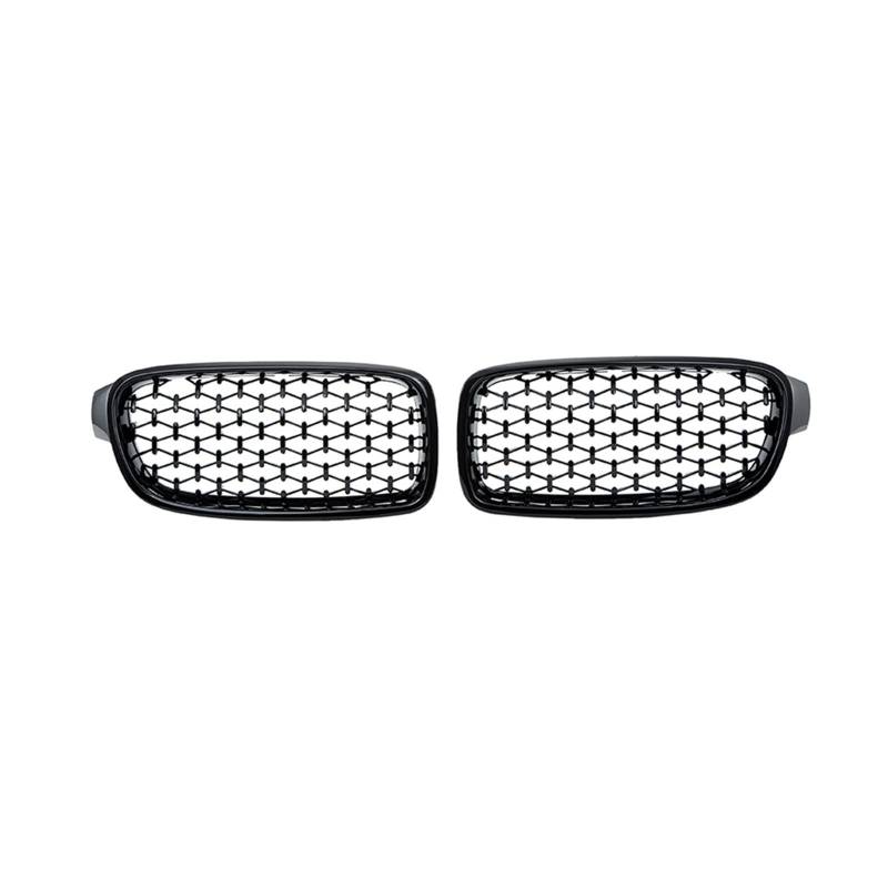Auto-Styling Front Niere Diamant Grille ABS Grills Kompatibel Für BMW F30/31 2012 2013 2014 2015 2016 2017 Links Rechts Auto Zubehör(Standara Black) von XWBTRQLK