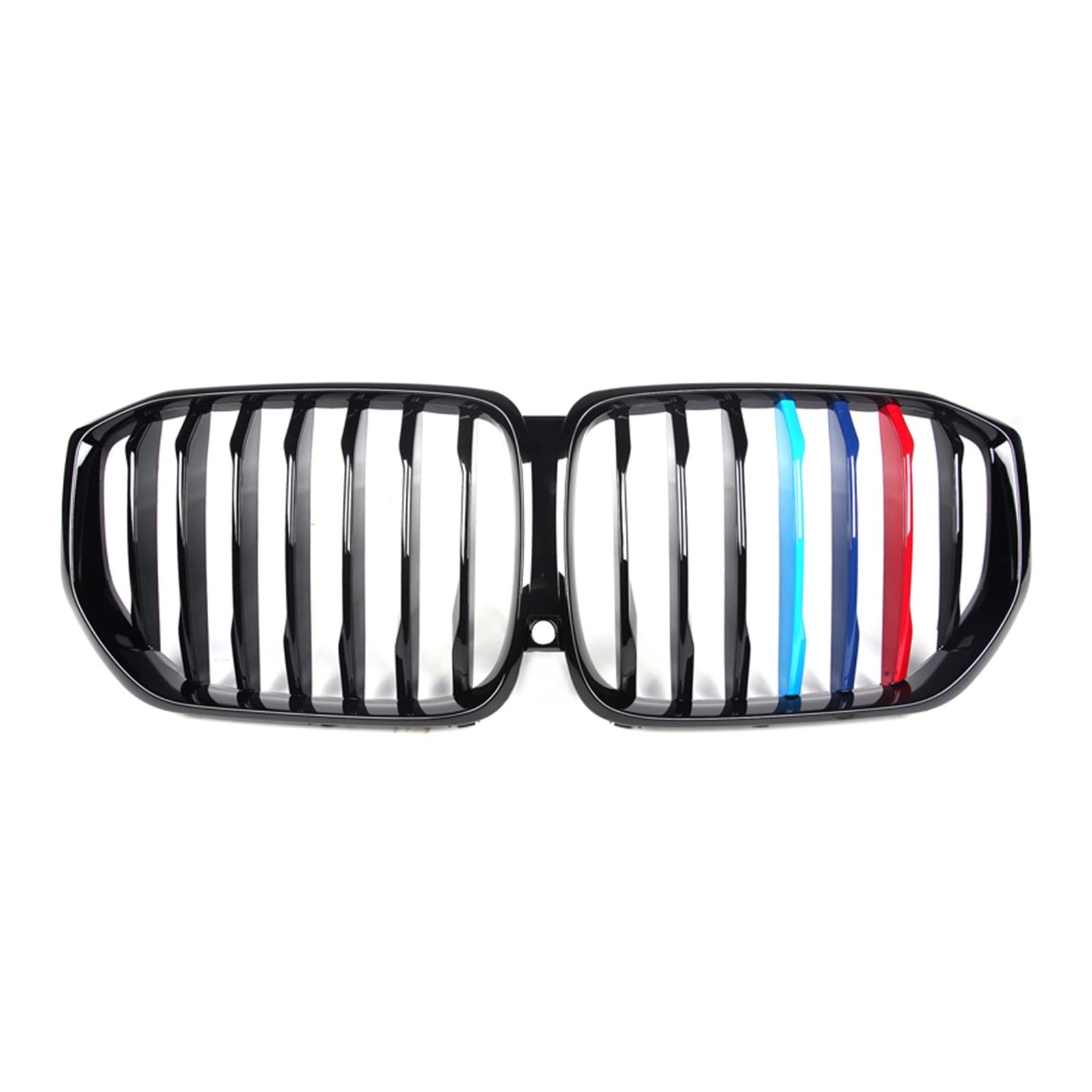 Auto-Styling-Mittelgrillabdeckung, kompatibel für BMW X5-Serie G05 2018 2019 2020, ABS-Frontstoßstangengrill, Auto-Mittelgrill, Doppellinie(Color 1 Line) von XWBTRQLK