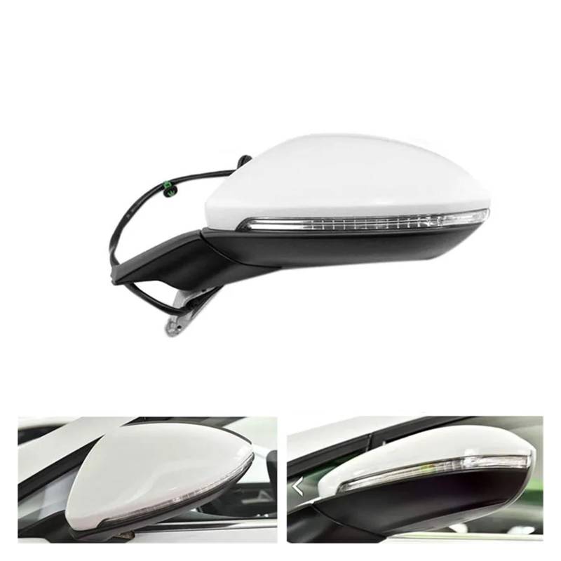 Auto elektrisch klappbar Rückspiegel Montage Heizung Spiegel mit Licht kompatibel for Golf 7 MK7 2014-2016 5GG 857 507 A(1 Pcs Left) von XWBTRQLK
