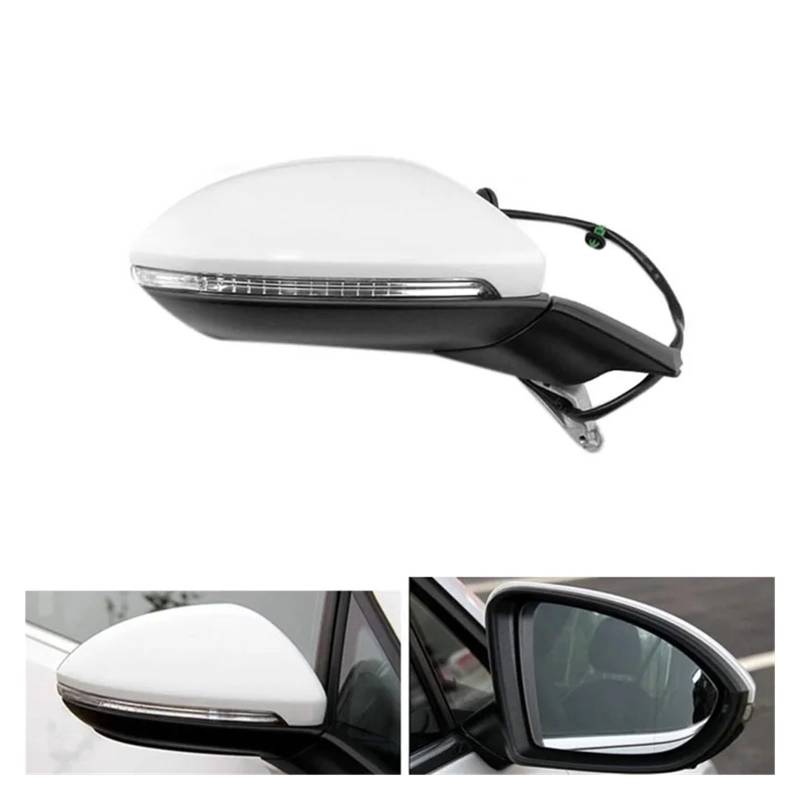 Auto elektrisch klappbar Rückspiegel Montage Heizung Spiegel mit Licht kompatibel for Golf 7 MK7 2014-2016 5GG 857 507 A(Right) von XWBTRQLK