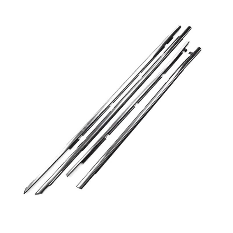Autofensterglas-Versiegelungsstreifen, kompatibel mit Toyota Corolla E170 E180 2014–2019 Levin Sedan, Chrom-Dichtungsstreifen, Schichtungsform, Zubehör(Plating 4pcs) von XWBTRQLK