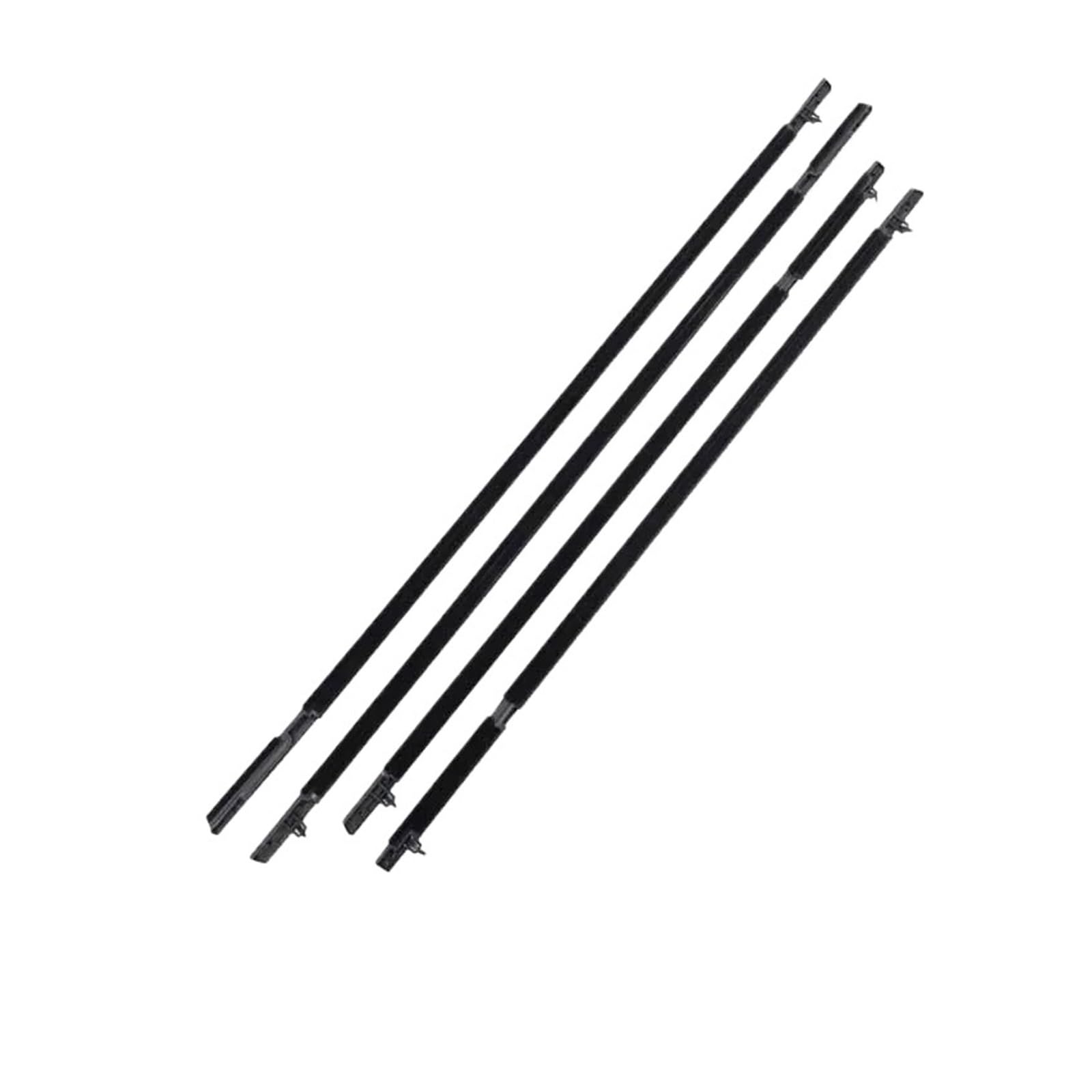 Autozubehör Kompatibel für Toyota Prius XW30 2010 2011 2012~2015 Fensterdichtungen Türglasdichtungsstreifen Chrom Wasserdichte Dichtungen(Black 4pcs) von XWBTRQLK