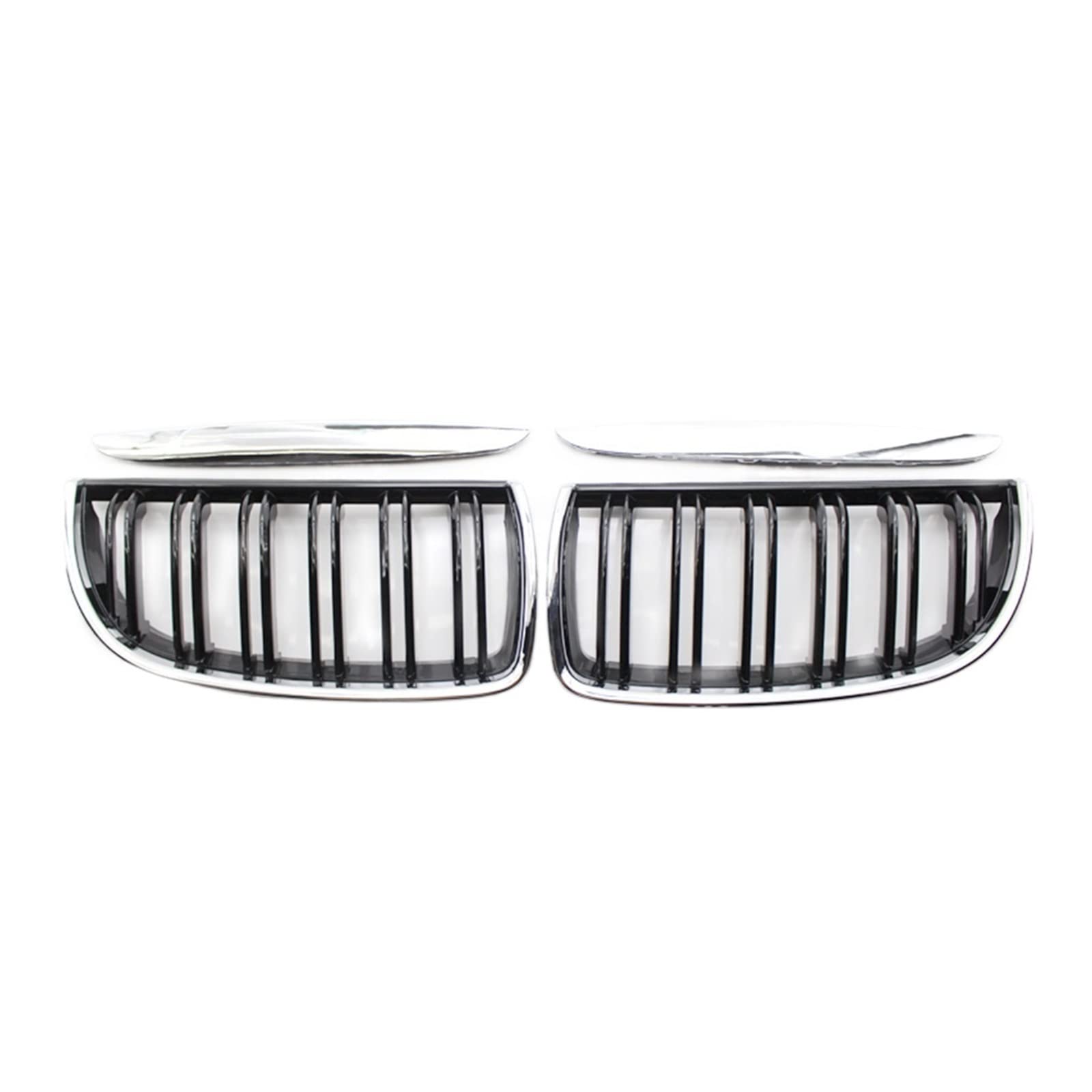 Chromgitter Auto-Nierengrill Doppellamellengitter Kompatibel für BMW F30 F35 E90 E91 E36 F10 F18 F06 F12 F22 F15 F16 Autozubehör(E90 E91 05-08) von XWBTRQLK