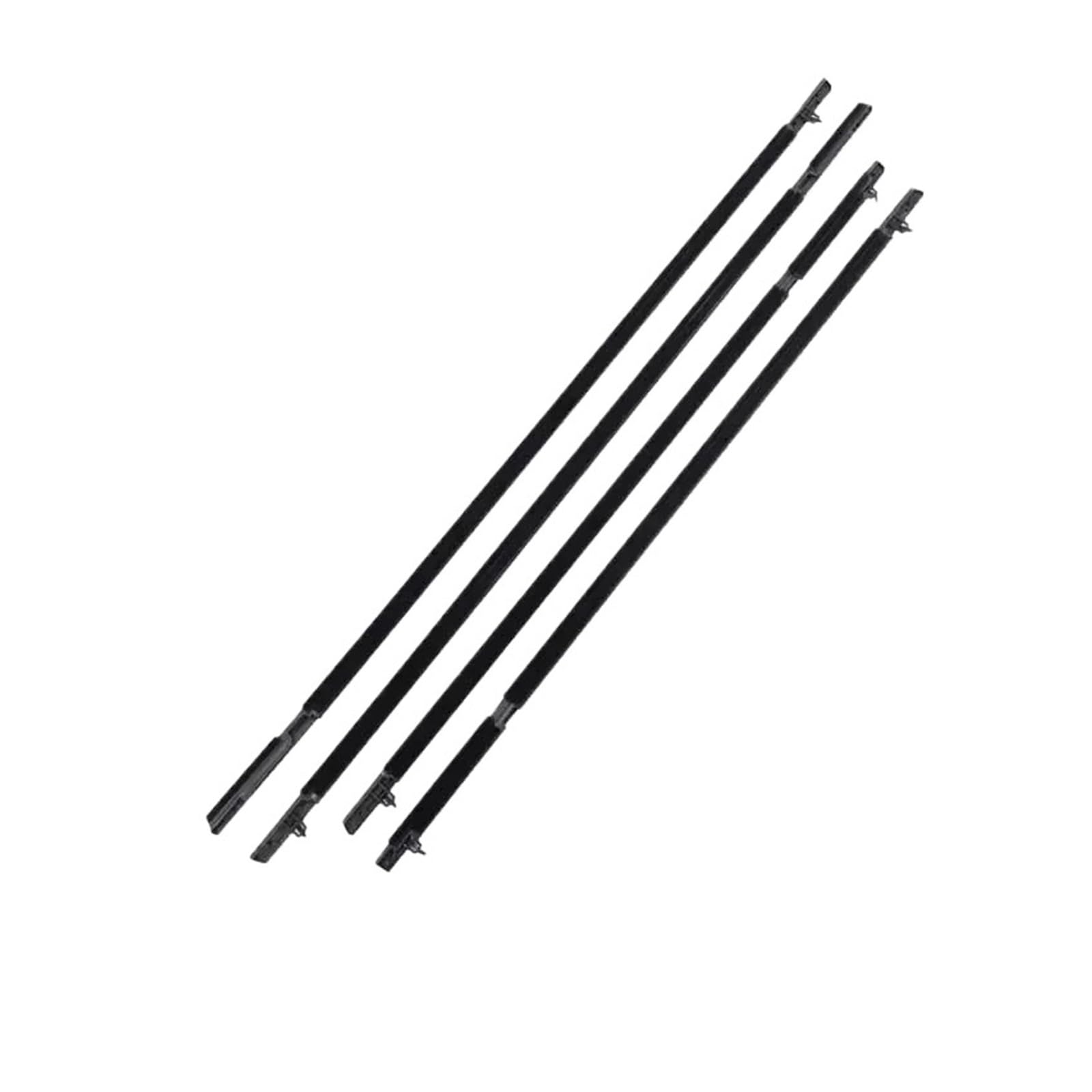 Dichtungsstreifen für Autotürglas, kompatibel mit Toyota RAV4 XA30 2006–2012, US-Version, wasserdicht, Fensterdichtungen, Dichtungsbänder, Zubehör(Black 4pcs) von XWBTRQLK