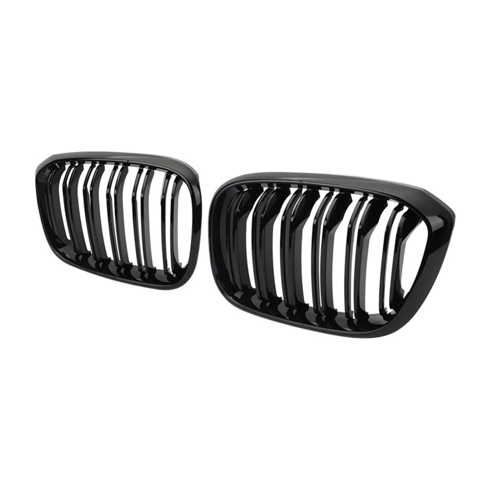 Doppellamellen-Auto-Frontgrill-Gitter Nierengrill Kompatibel für BMW 3 4 X3 G01 G08 X4 G02 2018 2019 2020 2021 Renngitter Auto-Styling(Gloss Black) von XWBTRQLK