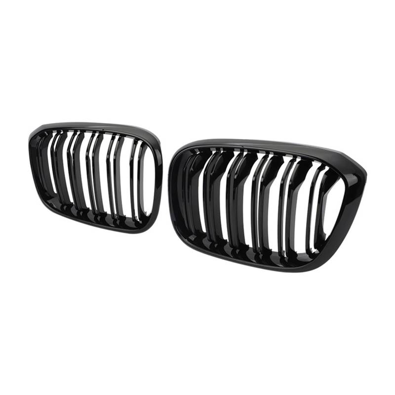 Doppellamellen-Auto-Frontgrill-Gitter Nierengrill Kompatibel für BMW 3 4 X3 G01 G08 X4 G02 2018 2019 2020 2021 Renngitter Auto-Styling(Gloss Black) von XWBTRQLK