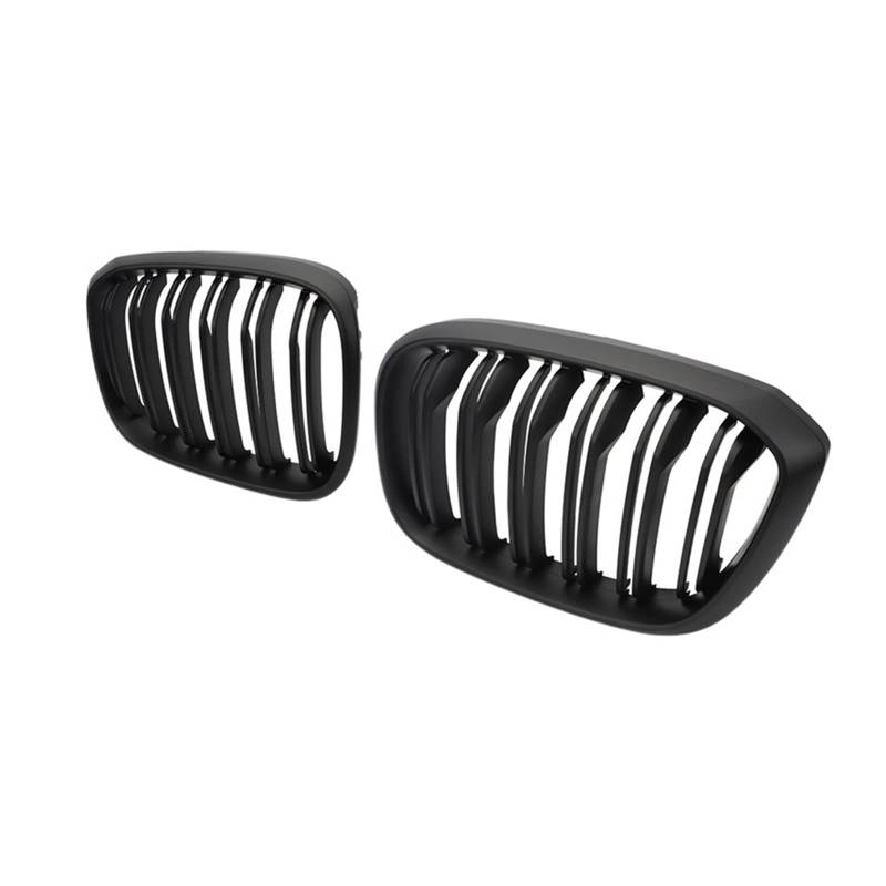 Doppellamellen-Auto-Frontgrill-Gitter Nierengrill Kompatibel für BMW 3 4 X3 G01 G08 X4 G02 2018 2019 2020 2021 Renngitter Auto-Styling(Matte Black) von XWBTRQLK