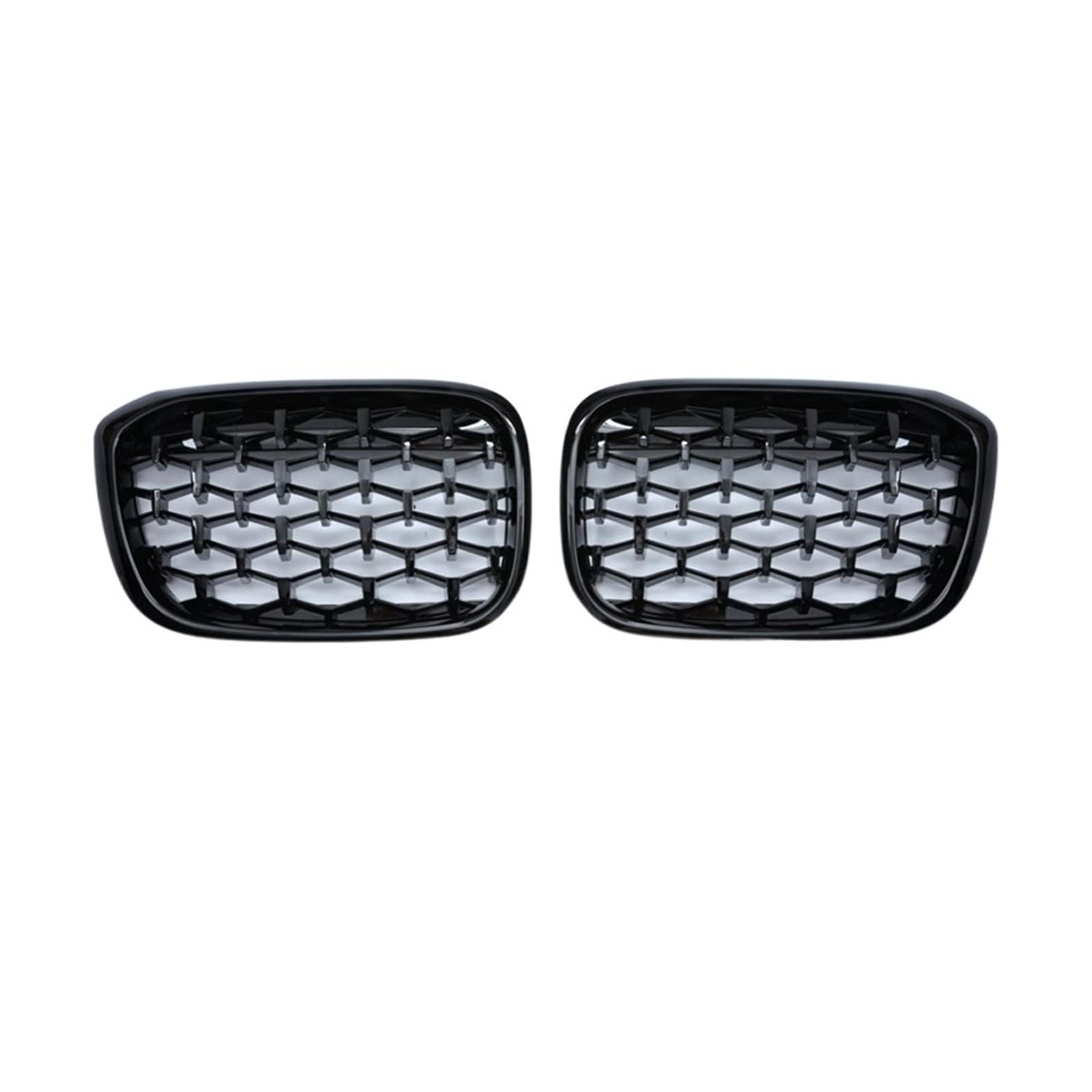 Ein Paar, kompatibel für BMW X3 G01 G08 X4 G02, Diamant-Nierengrill, Frontstoßstangengrill, Auto-Styling-Zubehör(Gloss Black) von XWBTRQLK