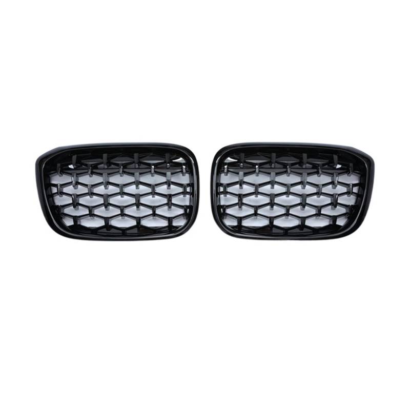 Ein Paar, kompatibel für BMW X3 G01 G08 X4 G02, Diamant-Nierengrill, Frontstoßstangengrill, Auto-Styling-Zubehör(Gloss Black) von XWBTRQLK