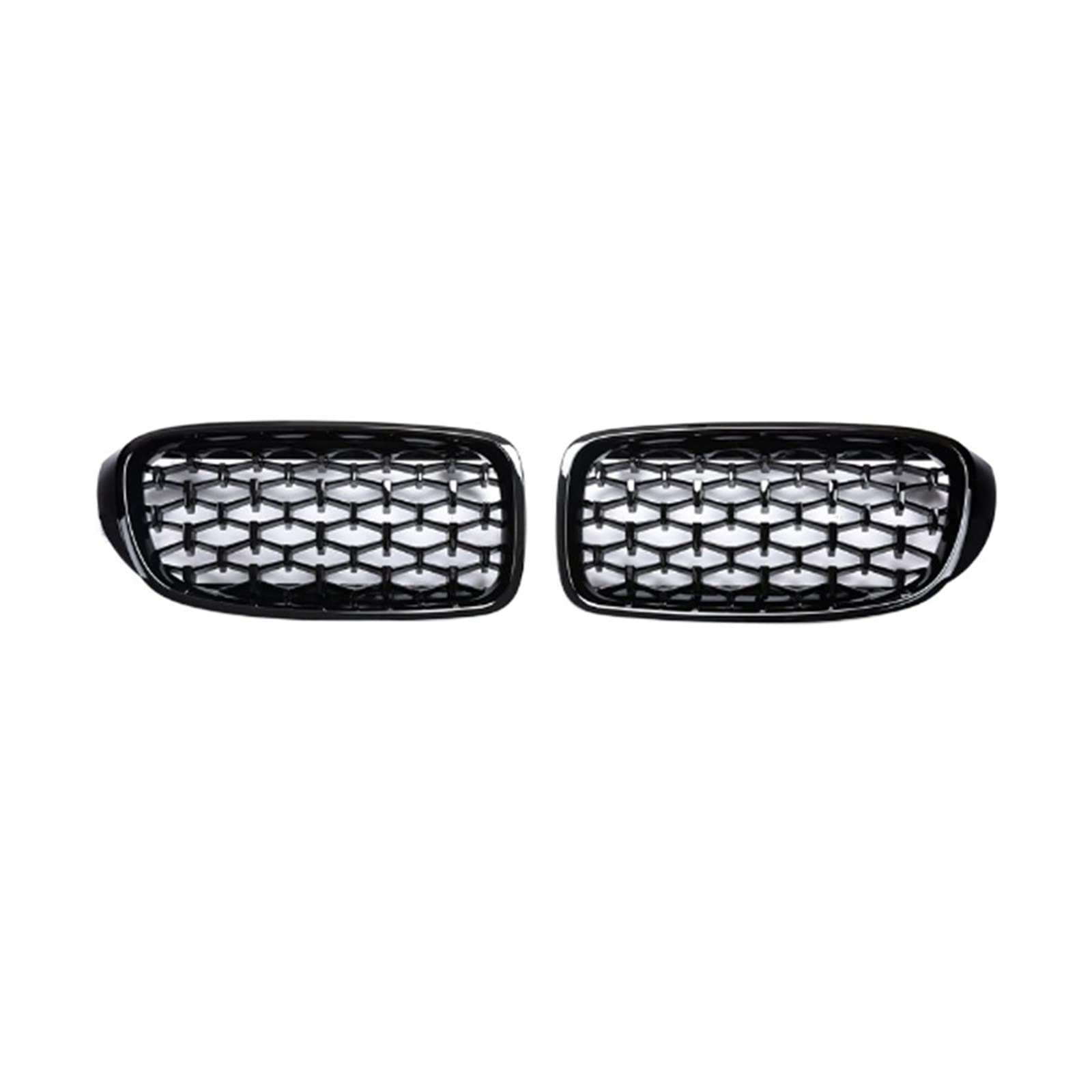 Ein Paar Nierengrills für die Vorderseite des Autos, Diamantgrill, kompatibel mit BMW 3er GT F34 Gran Turismo 328i 330i 335i 340i 2012–2019, Auto-Styling(Gloss Black) von XWBTRQLK