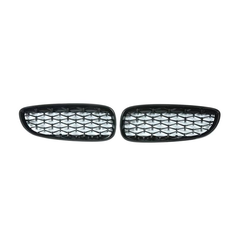 Ein Paar Nierengrills im Diamant-Stil für die vordere Stoßstange, kompatibel mit BMW Z4 E89 2009–2016, Autozubehör, Auto-Styling-Dekoration(Gloss Black) von XWBTRQLK