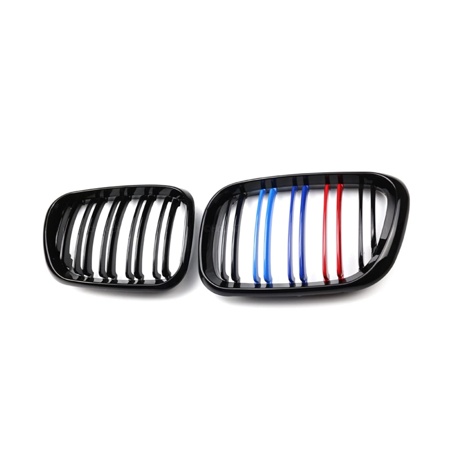 Frontstoßstangen-Nierengrill, Doppellamellen-Rennsportgrill, kompatibel mit BMW X5 E53 Pre-LCI 1999 2000 2001 2002 2003, Autozubehör(3color) von XWBTRQLK