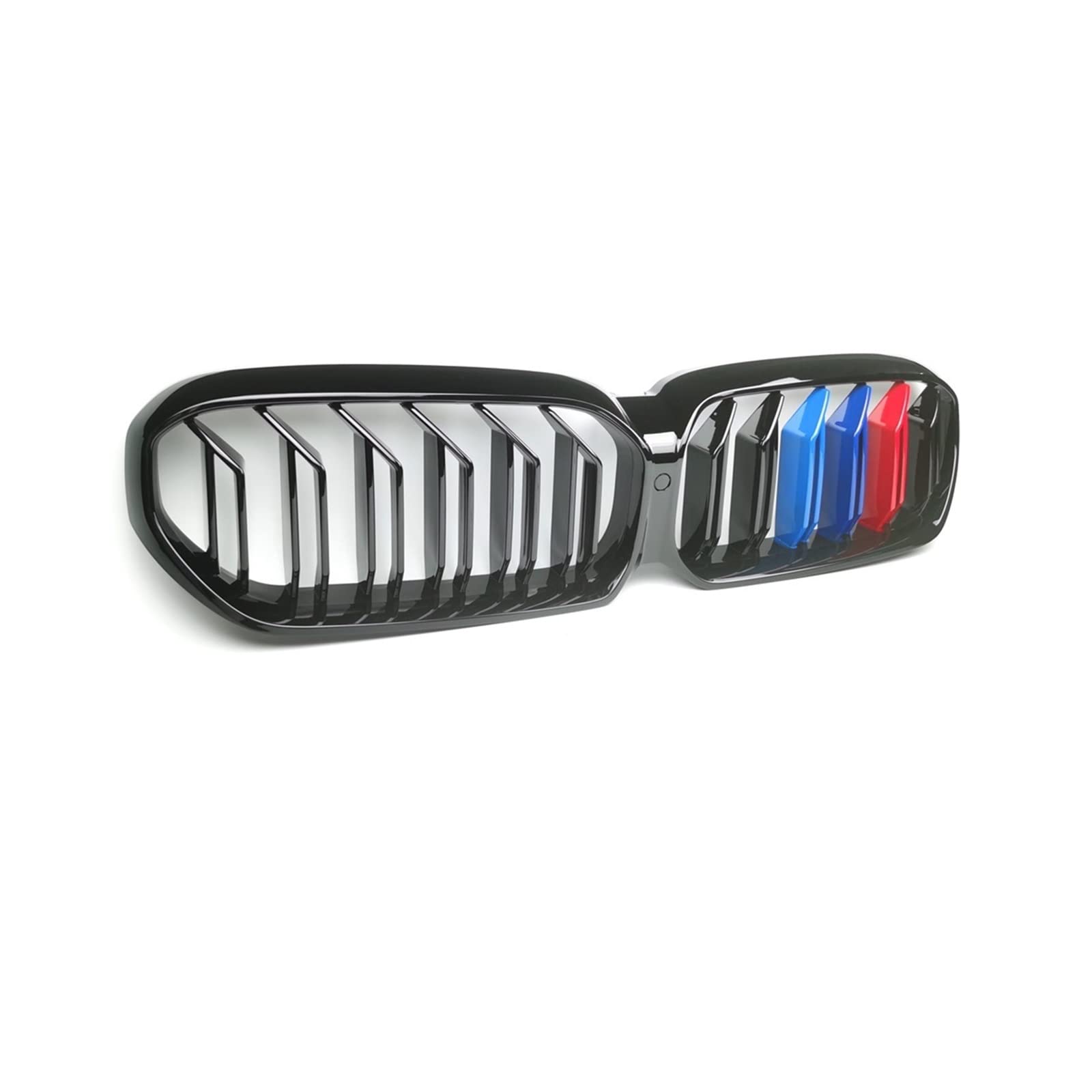 G30 ABS + Kohlefaser + Kühlergrill in M-Farbe, kompatibel mit BMW 5er-Reihe G30, Frontstoßstange in Pianoschwarz, Facelift G31 F90 (M5) 2020+, Auto-Styling-Grill(ABS Color) von XWBTRQLK