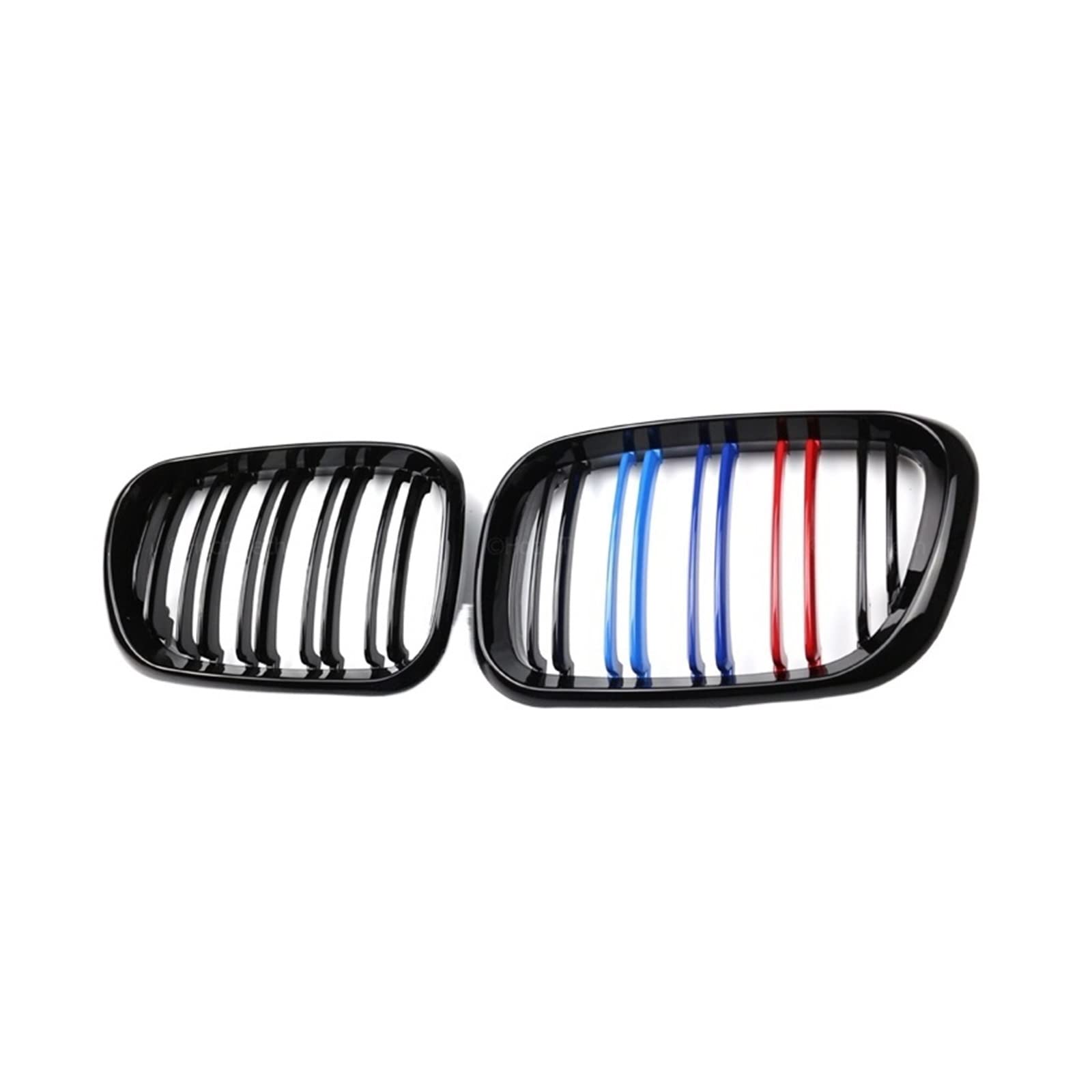 Glänzend Schwarz Front Hood Niere Grill ABS Dual Line Kompatibel Für BMW X5 E53 Pre-LCI 1999 2000 2001 2002 2003 Zubehör(3color) von XWBTRQLK