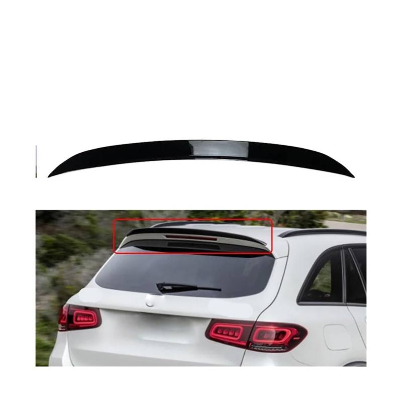 Glänzend Schwarz Heckklappe Spoiler 2016-2022 Kompatibel Für-GLC X253 GLC200 GLC43 GLC63 AMG Auto Hinten Stamm dach Spoiler Flügel(Gloss Black) von XWBTRQLK