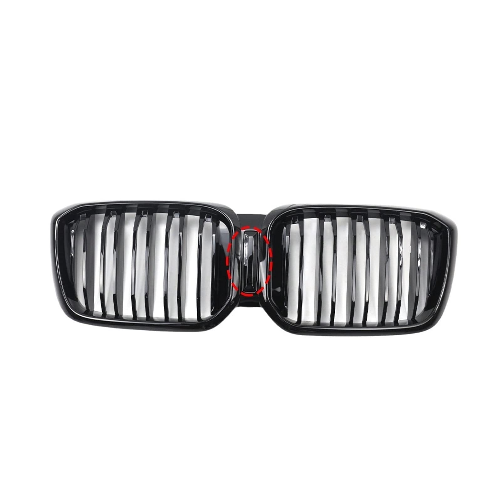 Glänzend schwarzer Nieren-Ersatzgrill für die vordere Stoßstange, kompatibel mit BMW X3 X4 G01 G02 LCI 2022+ M Power Performance Sport Style Racing Grills(2-Slat Without Hole) von XWBTRQLK