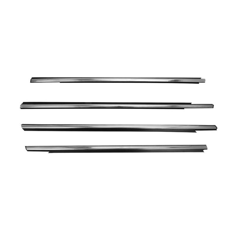 Gummidichtung für Autotür, Glas, Fensterdichtung, kompatibel mit Peugeot 301 2013–2017, kompatibel mit Citroen Elysee 2014–2016, Abdichtung(Chrome) von XWBTRQLK