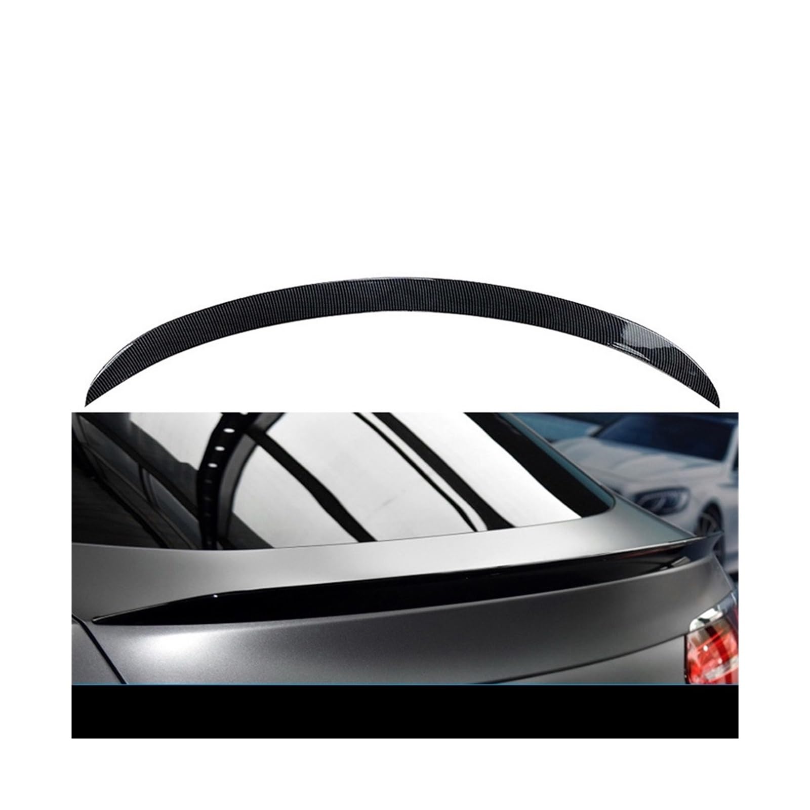 Heckspoiler für den Kofferraum, kompatibel mit GLC Coupé C253 GLC260 300 2016 + AMG, Heckspoiler, Top-Spoiler, Automodifikation(Carbon fiber pattern) von XWBTRQLK