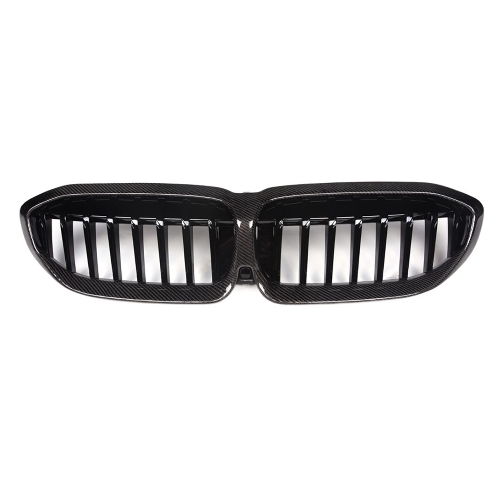 Kohlefaser + ABS-Verkleidung Neuer Kühlergrill der 3er-Serie, kompatibel mit BMW G20 (Limousine) und G21 (Kombi) 2019+, Frontstoßstangengrill, glänzendes Finish(Carbon Fiber 1) von XWBTRQLK