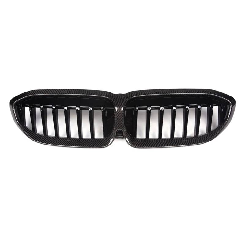 Kohlefaser + ABS-Verkleidung Neuer Kühlergrill der 3er-Serie, kompatibel mit BMW G20 (Limousine) und G21 (Kombi) 2019+, Frontstoßstangengrill, glänzendes Finish(Carbon Fiber 1) von XWBTRQLK