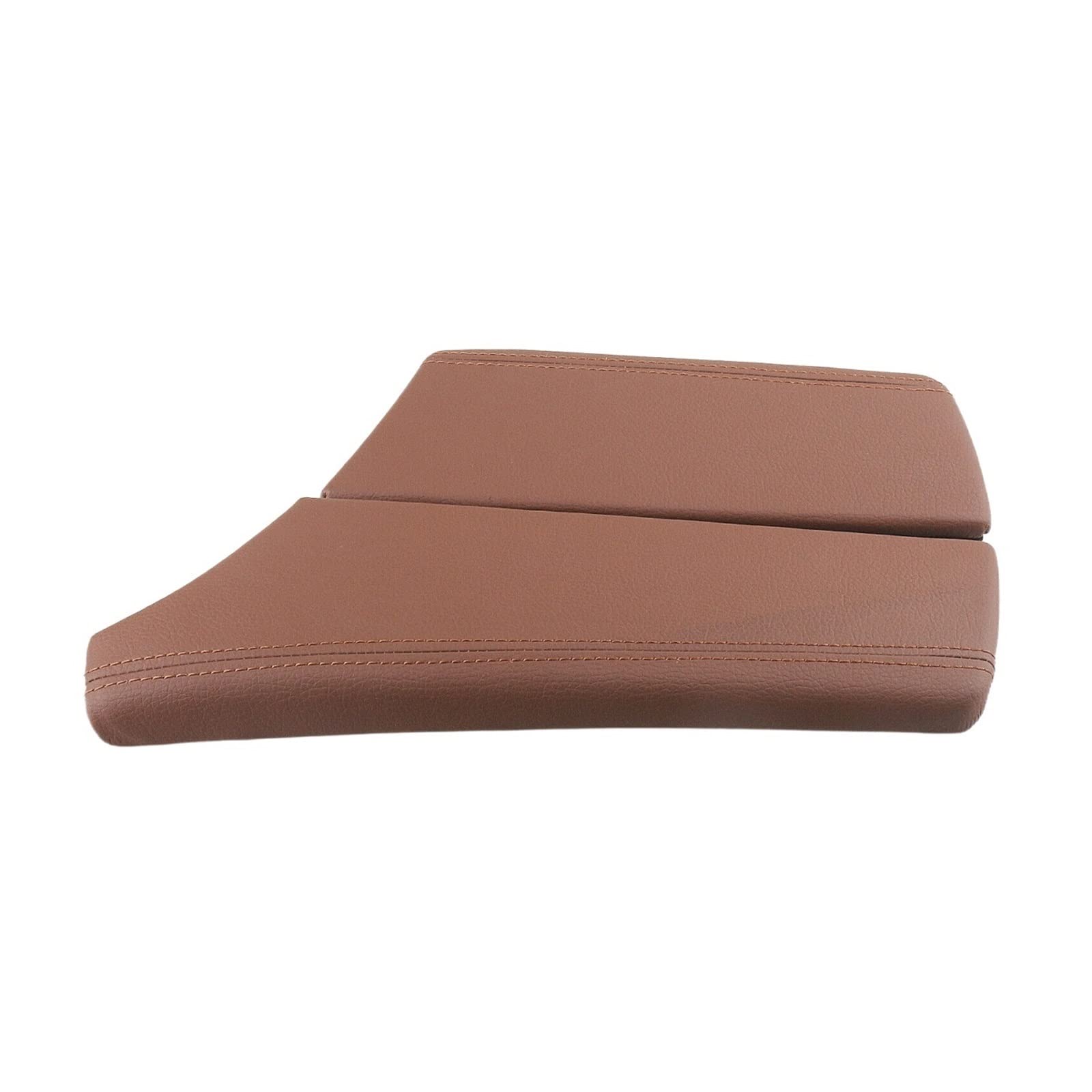 Kompatibel for BMW F10 F11 F18 2010–2017 5Series Beige Leder Auto Mittelkonsole Armlehne Abdeckung Control Arm Rest Board Panel Deckel Schild(Brown) von XWBTRQLK