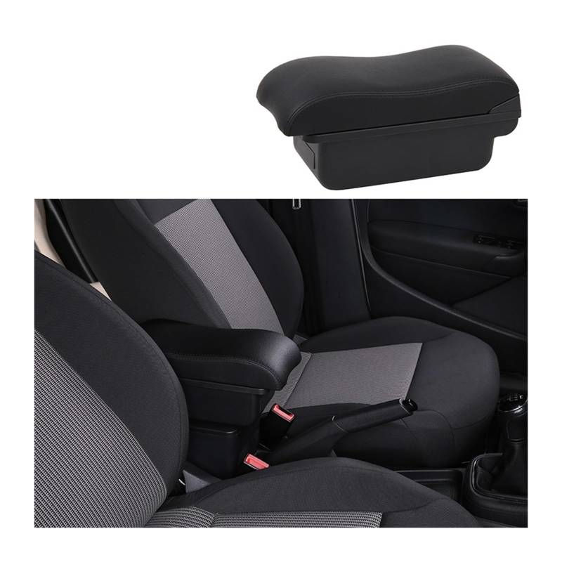 Kompatibel for Opel Astra Armlehne Box Kompatibel for Opel Astra H Auto Armlehne Interne Modifikation USB Lade Auto Teile 2008-2011(A1-black black NOusb) von XWBTRQLK