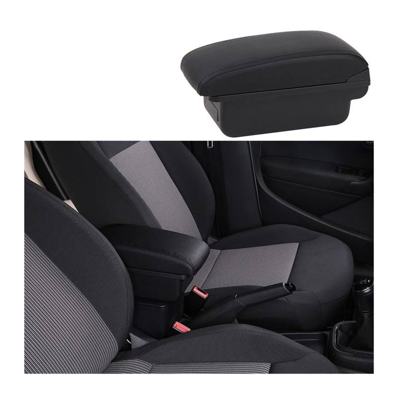Kompatibel for Opel Astra Armlehne Box Kompatibel for Opel Astra H Auto Armlehne Interne Modifikation USB Lade Auto Teile 2008-2011(B1-black black NOusb) von XWBTRQLK