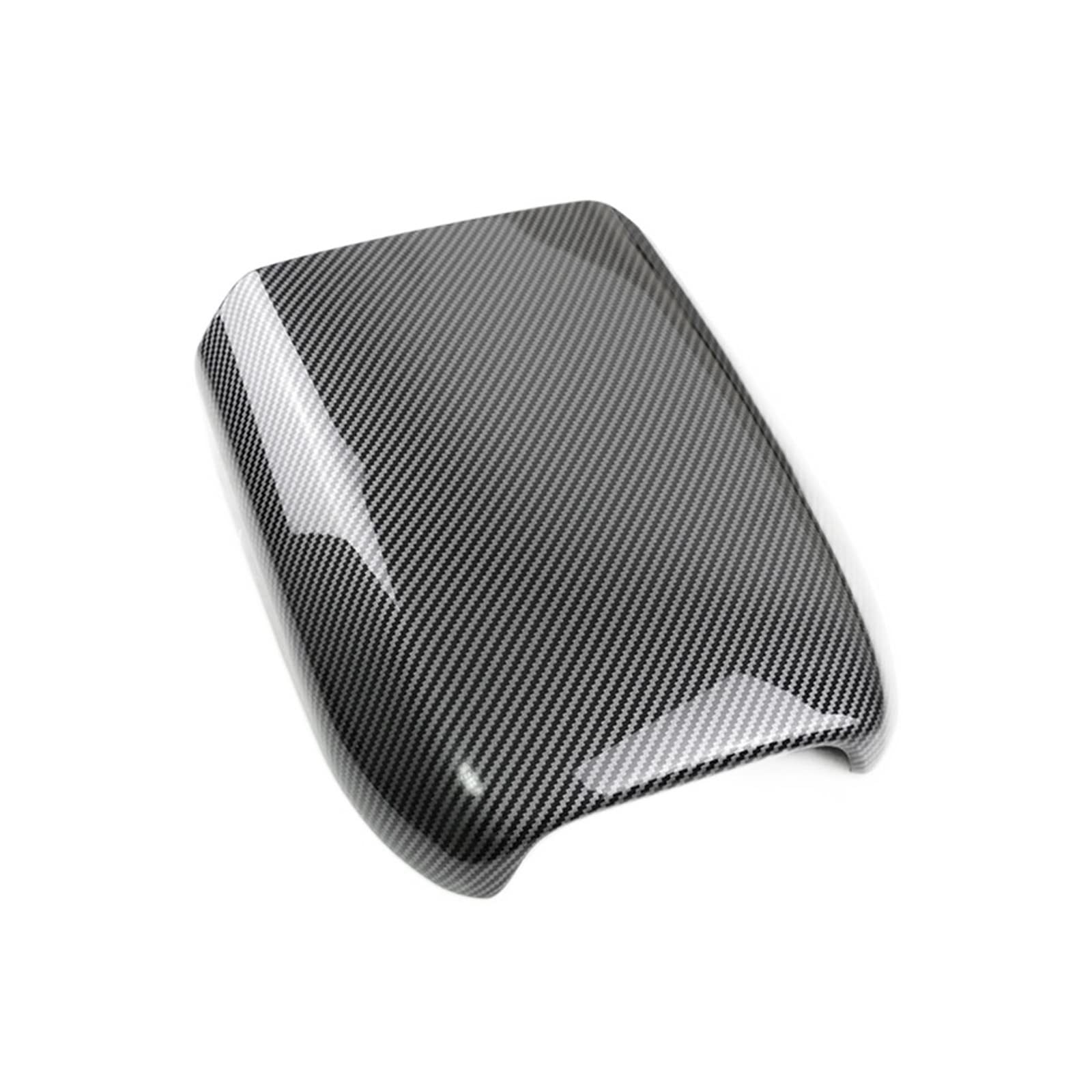 Kompatibel for Porsche Cayenne 2018–2022, Auto-Mittelkonsole, Armlehne, Aufbewahrungsbox, Schutzhülle, ABS-Carbonfaser-Innenzubehör von XWBTRQLK