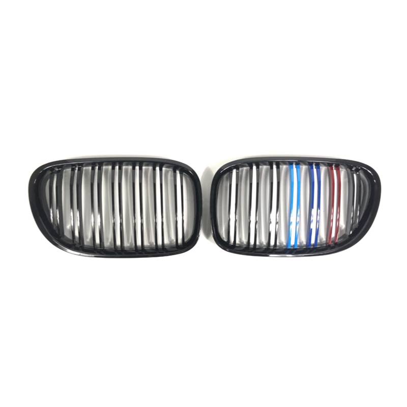 Kompatibel für BMW F01 Nierengrill vorne, Auto-Frontstoßstangengrills, M-Farbersatz, kompatibel für F02 7er-Serie 2008–2014, Autozubehör(F01(08-14) M colour D) von XWBTRQLK