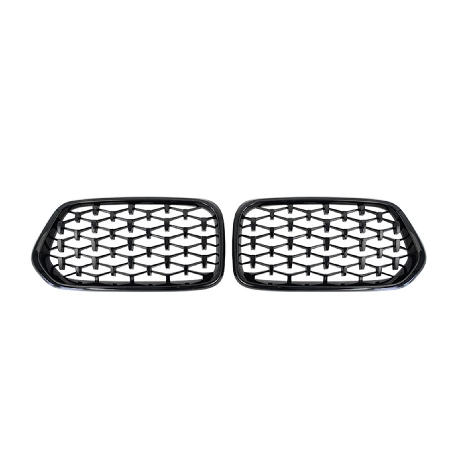 Kompatibel für BMW X2 F39 Auto Frontstoßstange Nierengrill Diamant Racing Grill Glanz Schwarz Gitter Grills Trim 2018-2022 ABS Zubehör(Gloss Black 1) von XWBTRQLK